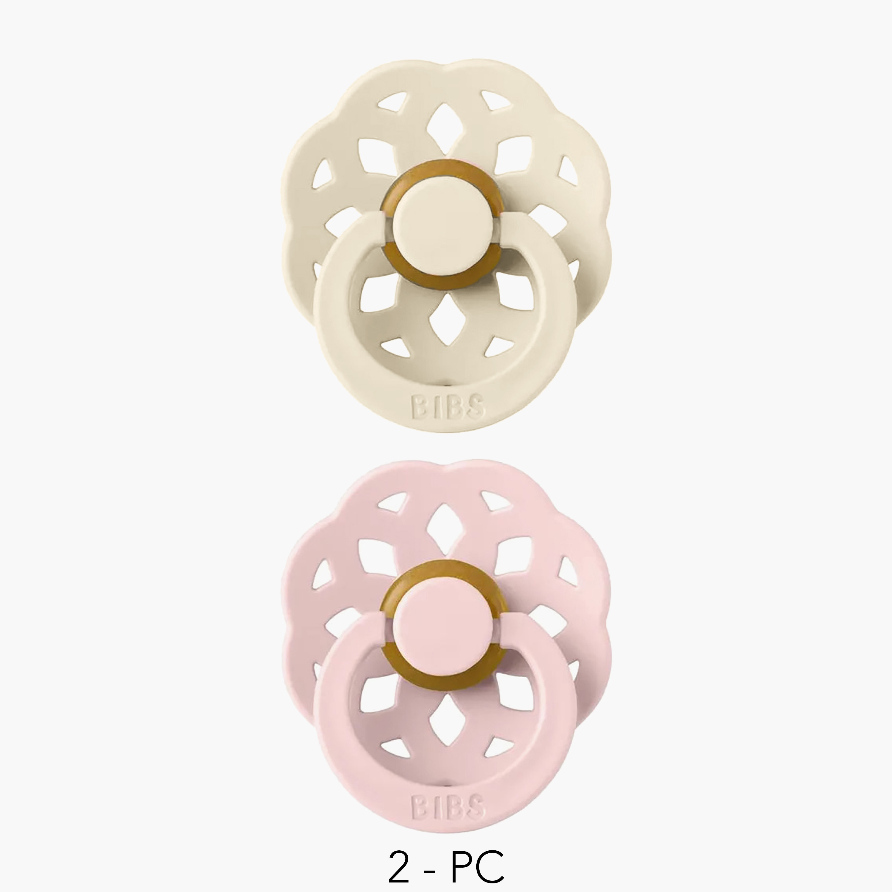 Pack of 2 BIBS Baby Pacifier with Orthodontic Design, 0-12 Months-baby-feeding-pacifiers-image-1