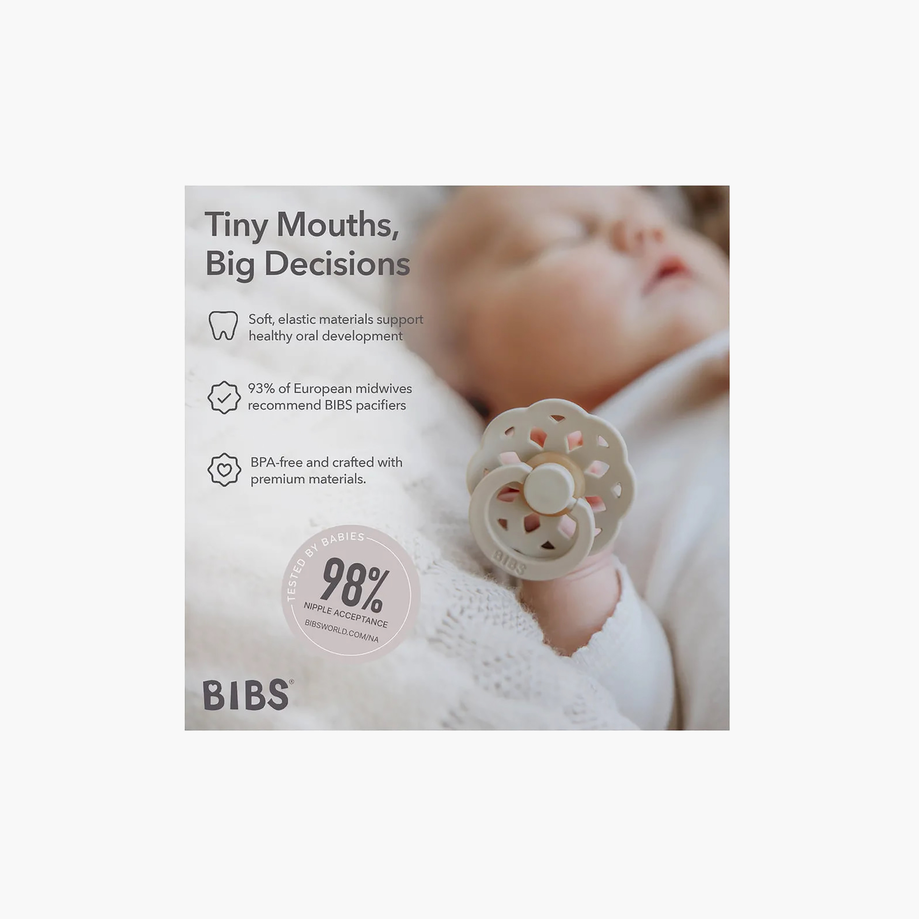 Pack of 2 BIBS Baby Pacifier with Orthodontic Design, 0-12 Months-baby-feeding-pacifiers-image-4