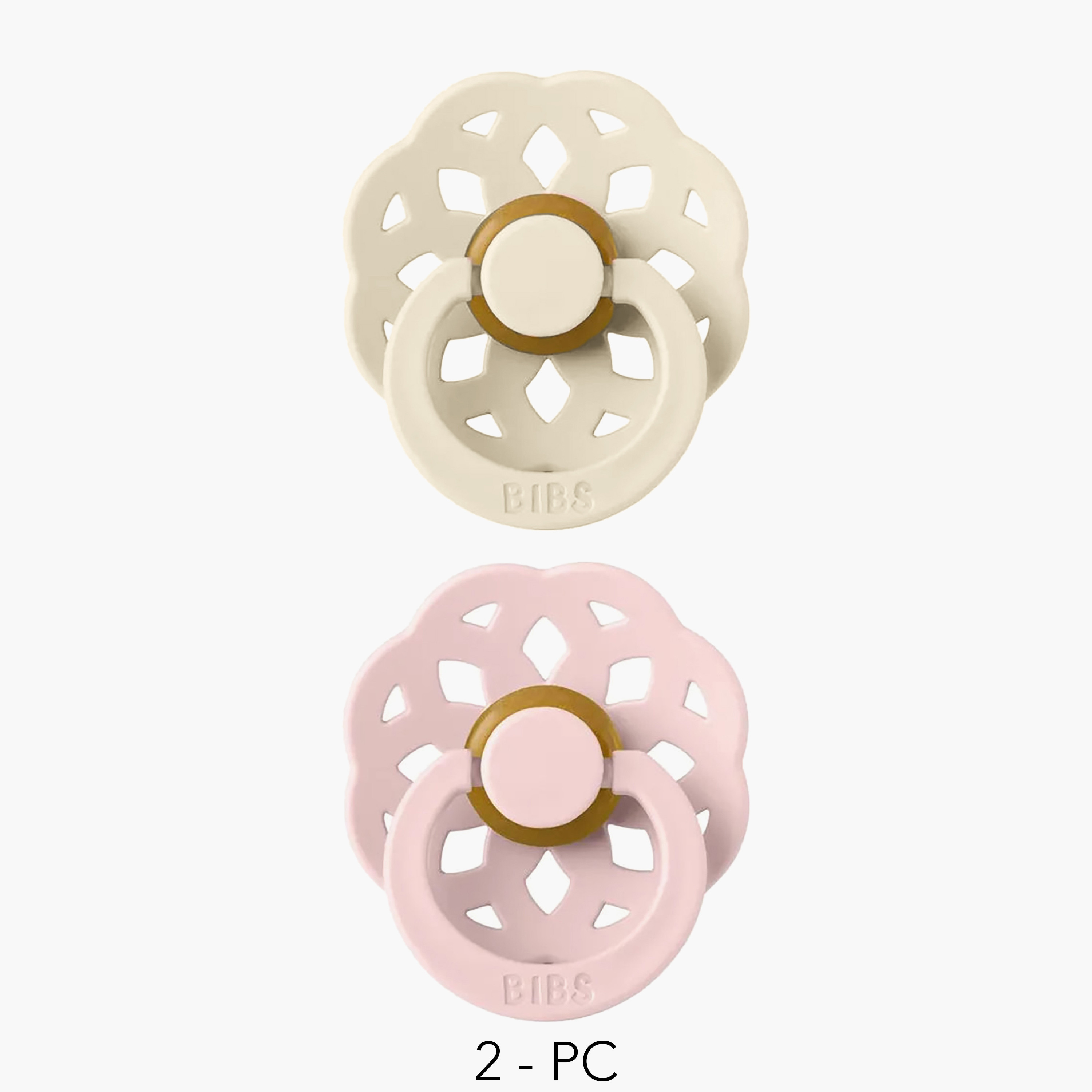 Pack of 2 BIBS Baby Pacifier with Orthodontic Design, 0-12 Months-baby-feeding-pacifiers-image-1