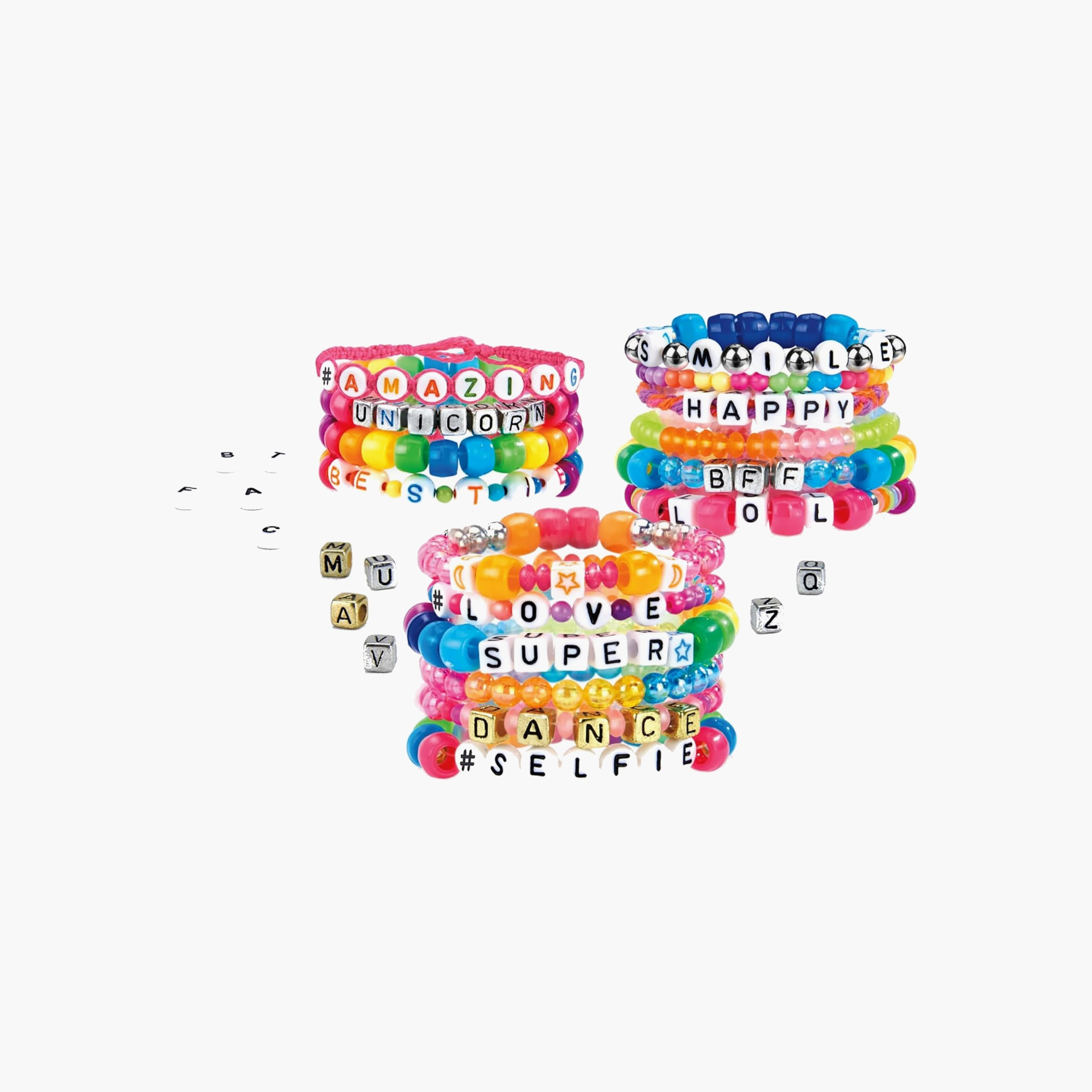 طقم صنع أساور مخصصة بحروف وأحرف لامعة من شيمر آند سباركل-school-artsandcrafts-image-6