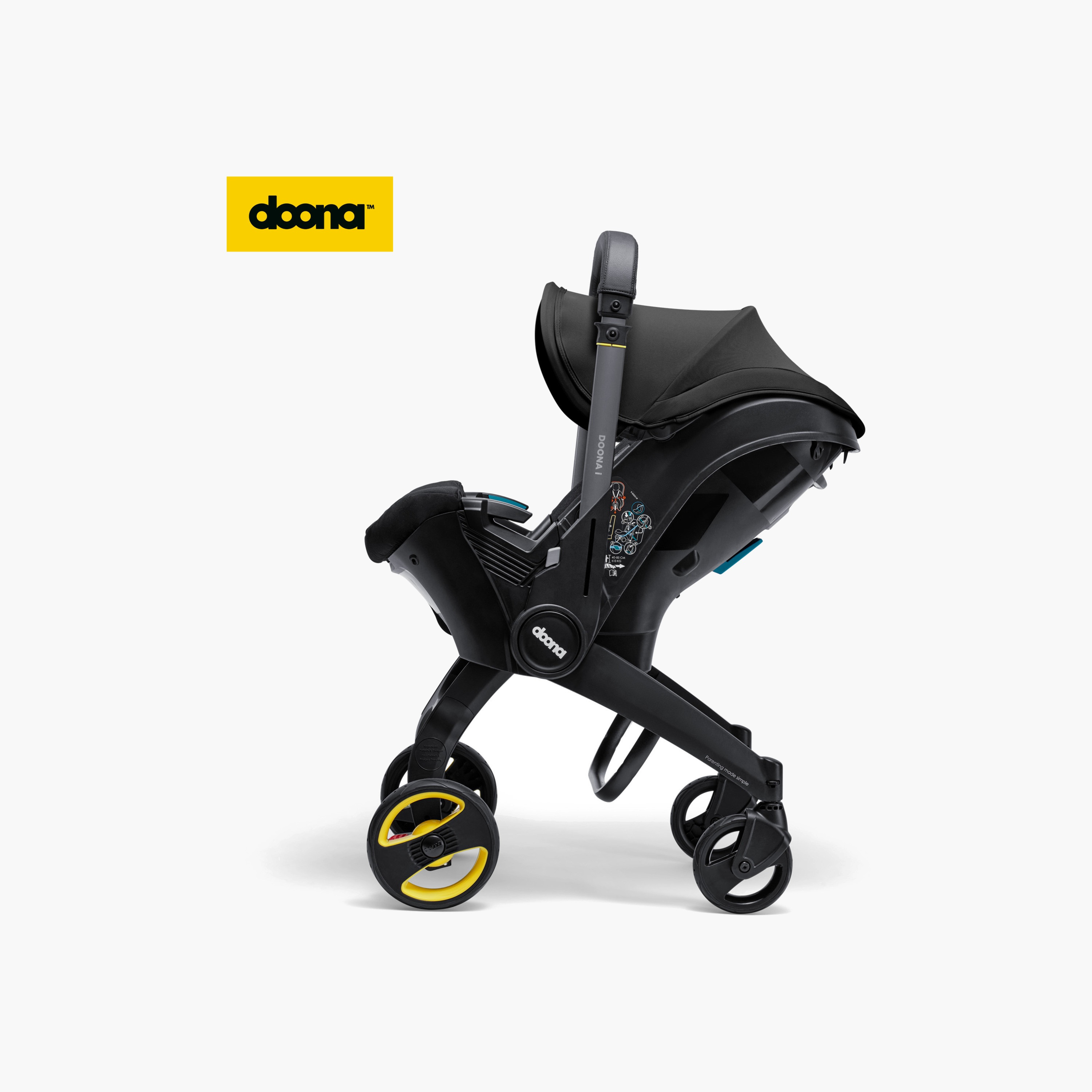 Doona Car Seat with Adjustable Handle, Rear Facing and ISOFIX System-baby-gear-carseats-image-2