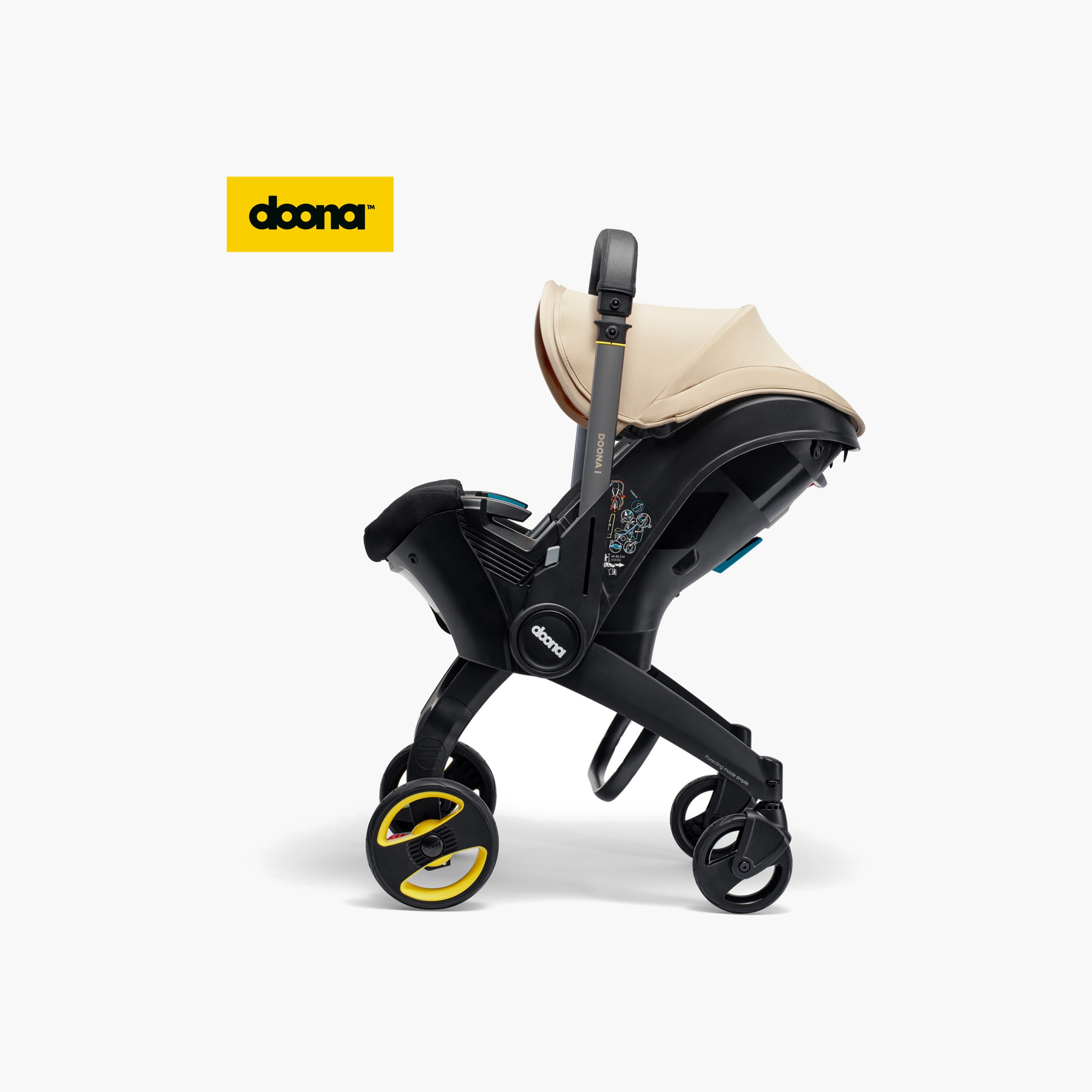 مقعد سيارة للأطفال بمقبض قابل للتعديل، مواجه للخلف ونظام إيزوفيكس من دونا-baby-gear-carseats-image-2