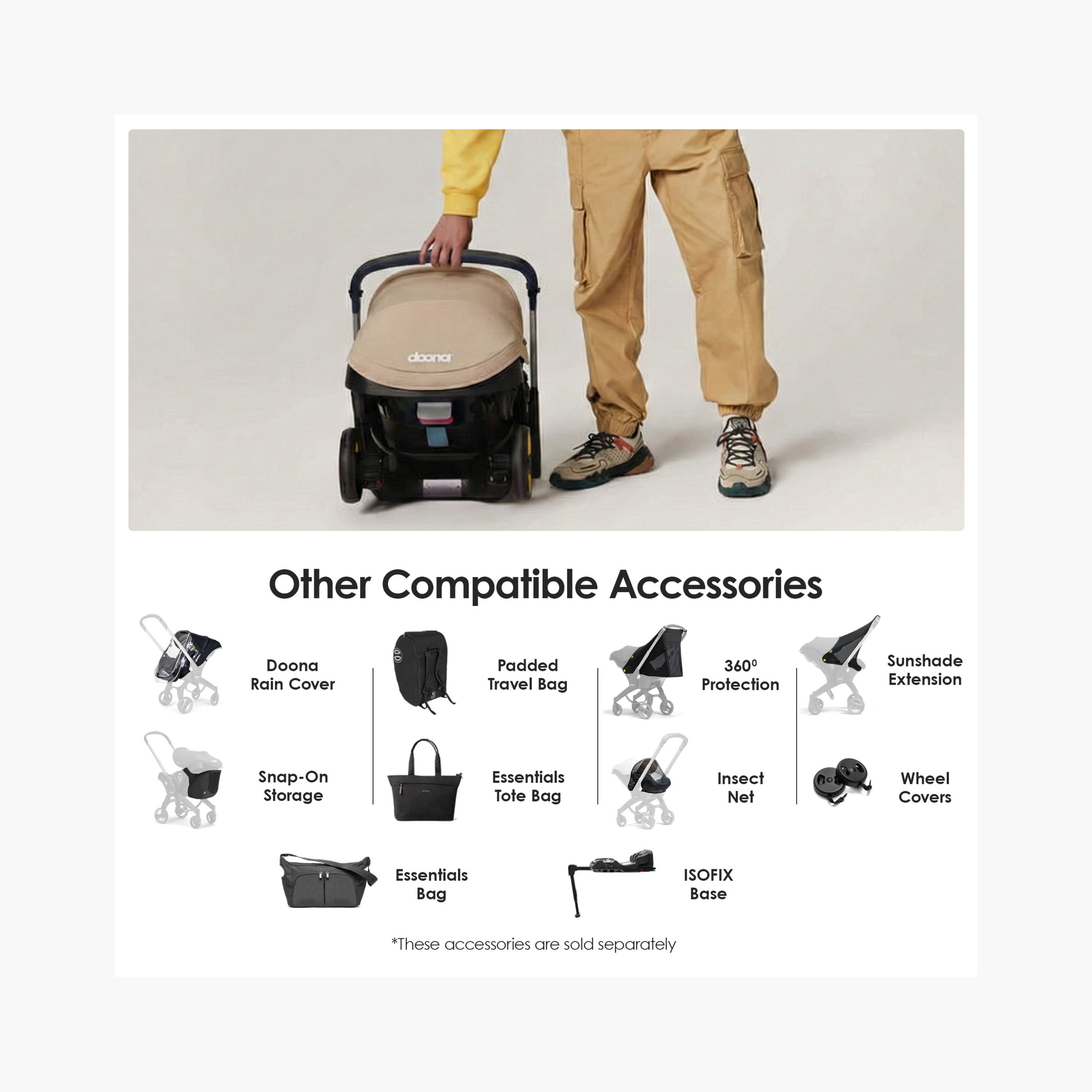 مقعد سيارة للأطفال بمقبض قابل للتعديل، مواجه للخلف ونظام إيزوفيكس من دونا-baby-gear-carseats-image-6