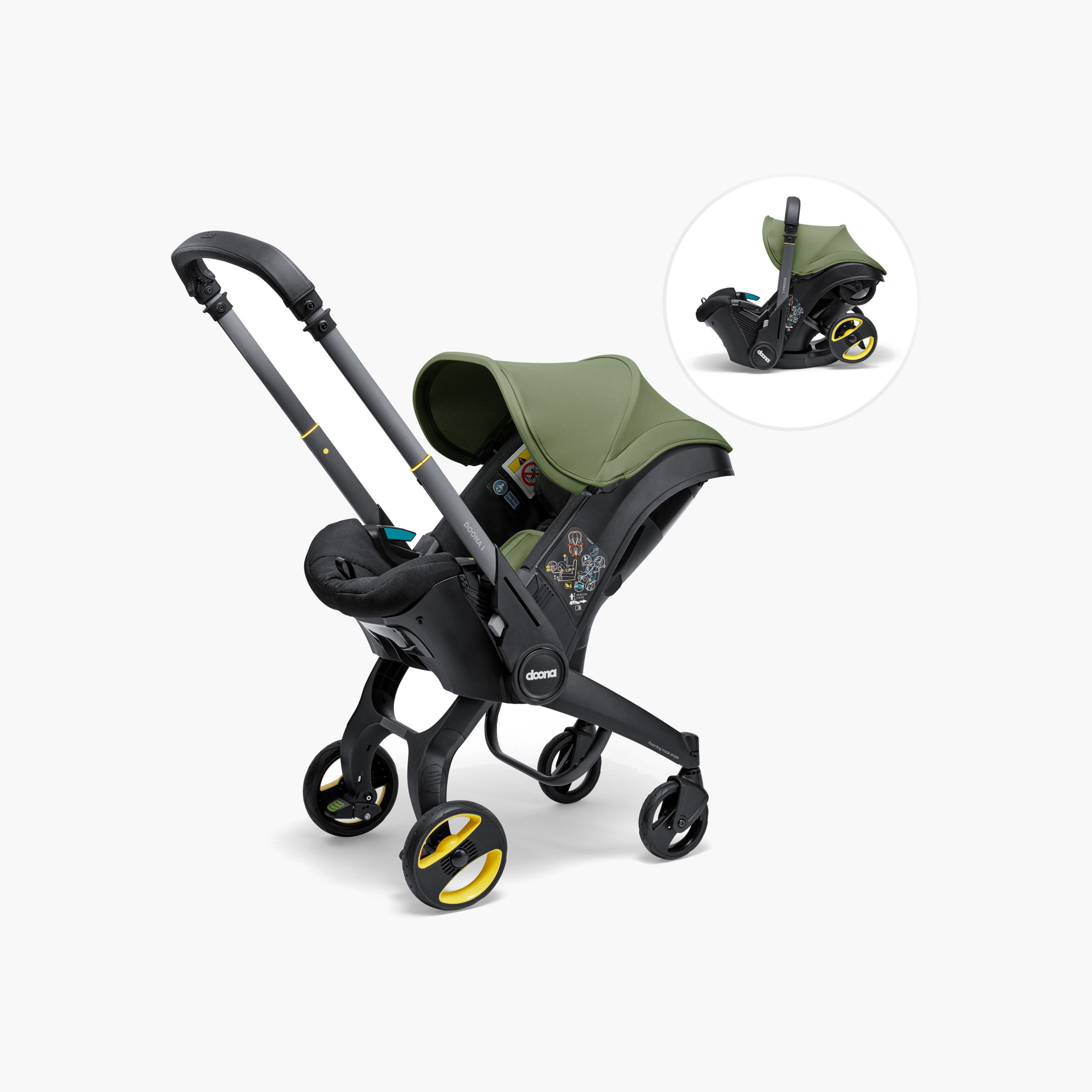 مقعد سيارة للأطفال بمقبض قابل للتعديل، مواجه للخلف ونظام إيزوفيكس من دونا-baby-gear-carseats-image-1