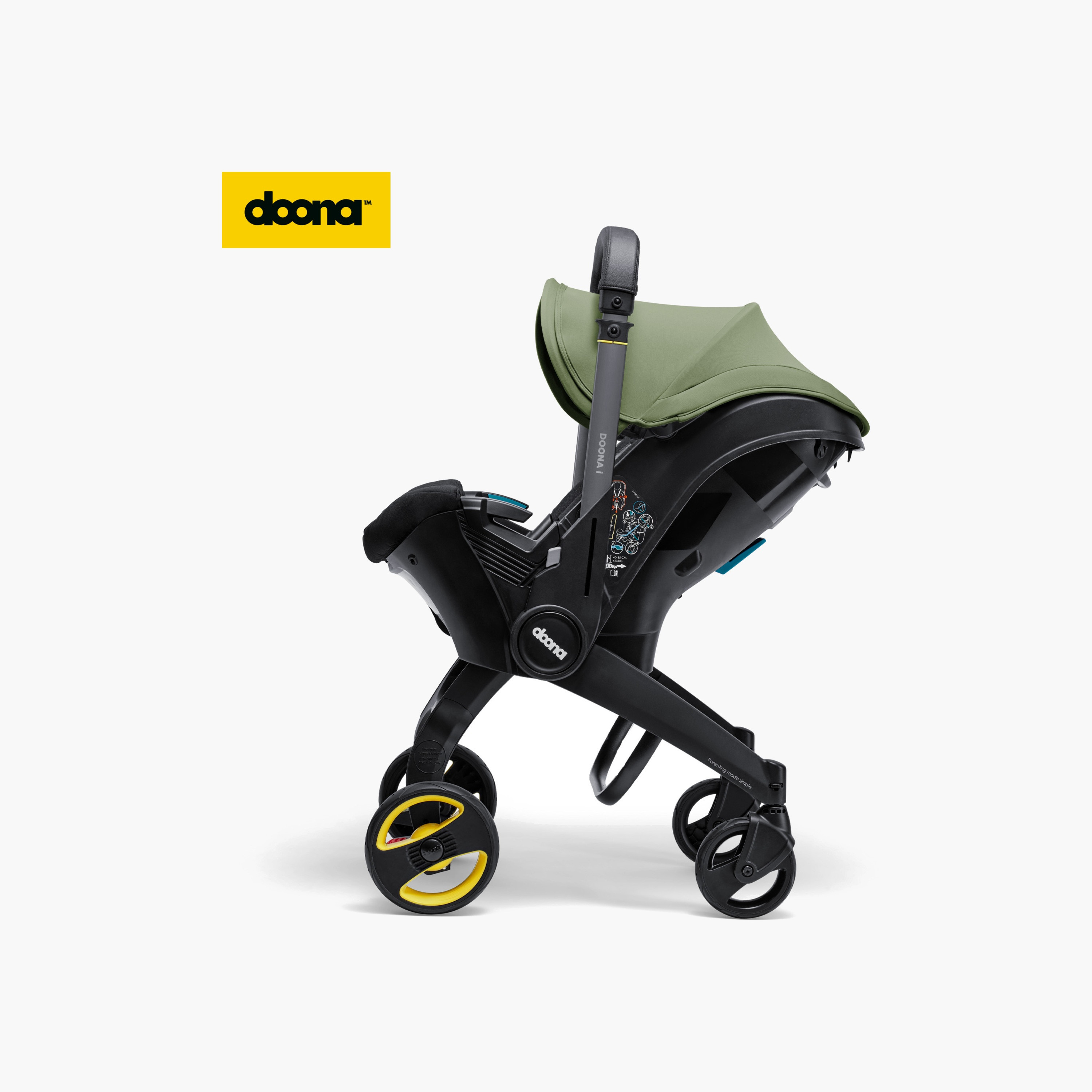 مقعد سيارة للأطفال بمقبض قابل للتعديل، مواجه للخلف ونظام إيزوفيكس من دونا-baby-gear-carseats-image-2