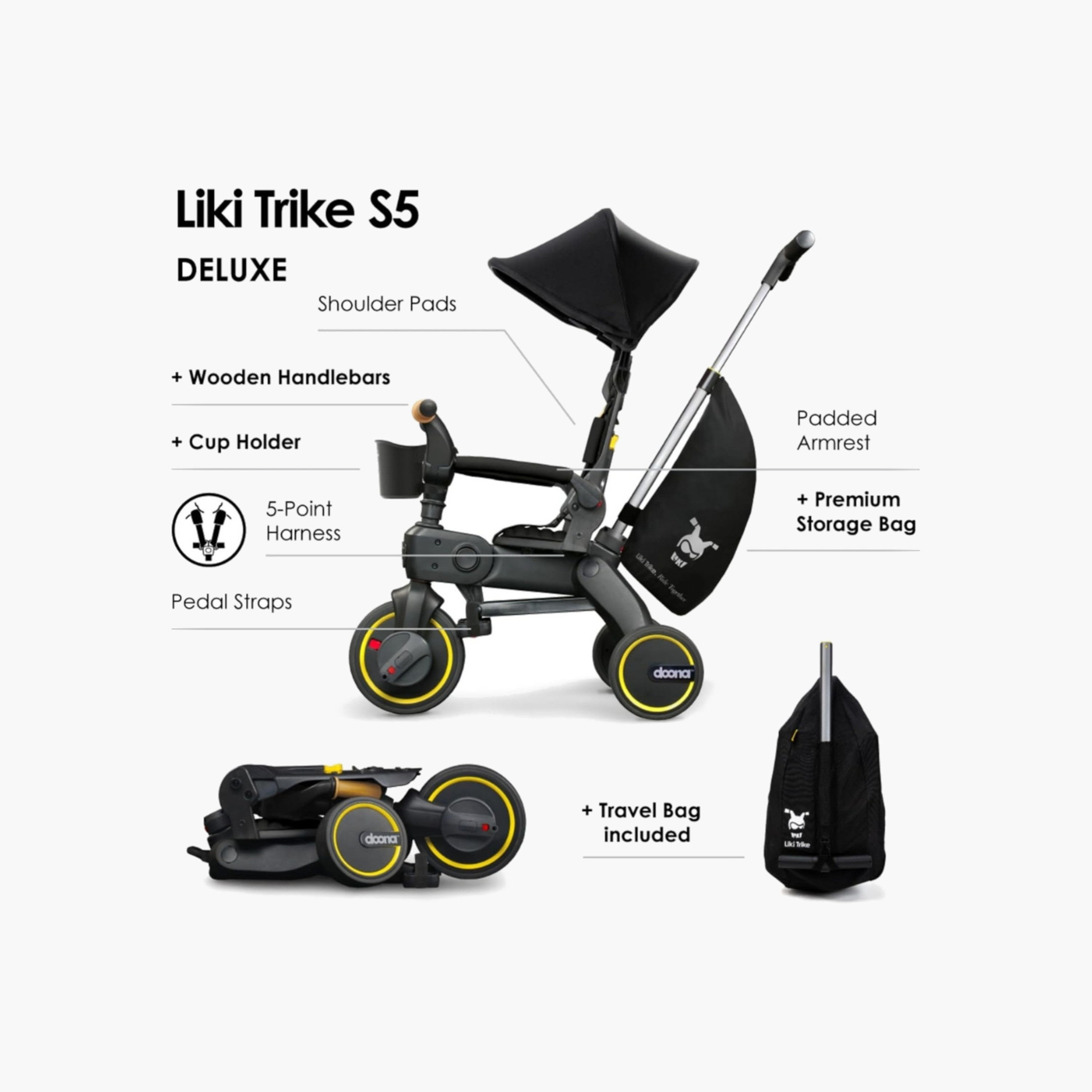 دراجة باجي بفرامل قدم ليكي ترايك إس 5 من دونا-baby-gear-strollersandprams-buggies-image-2