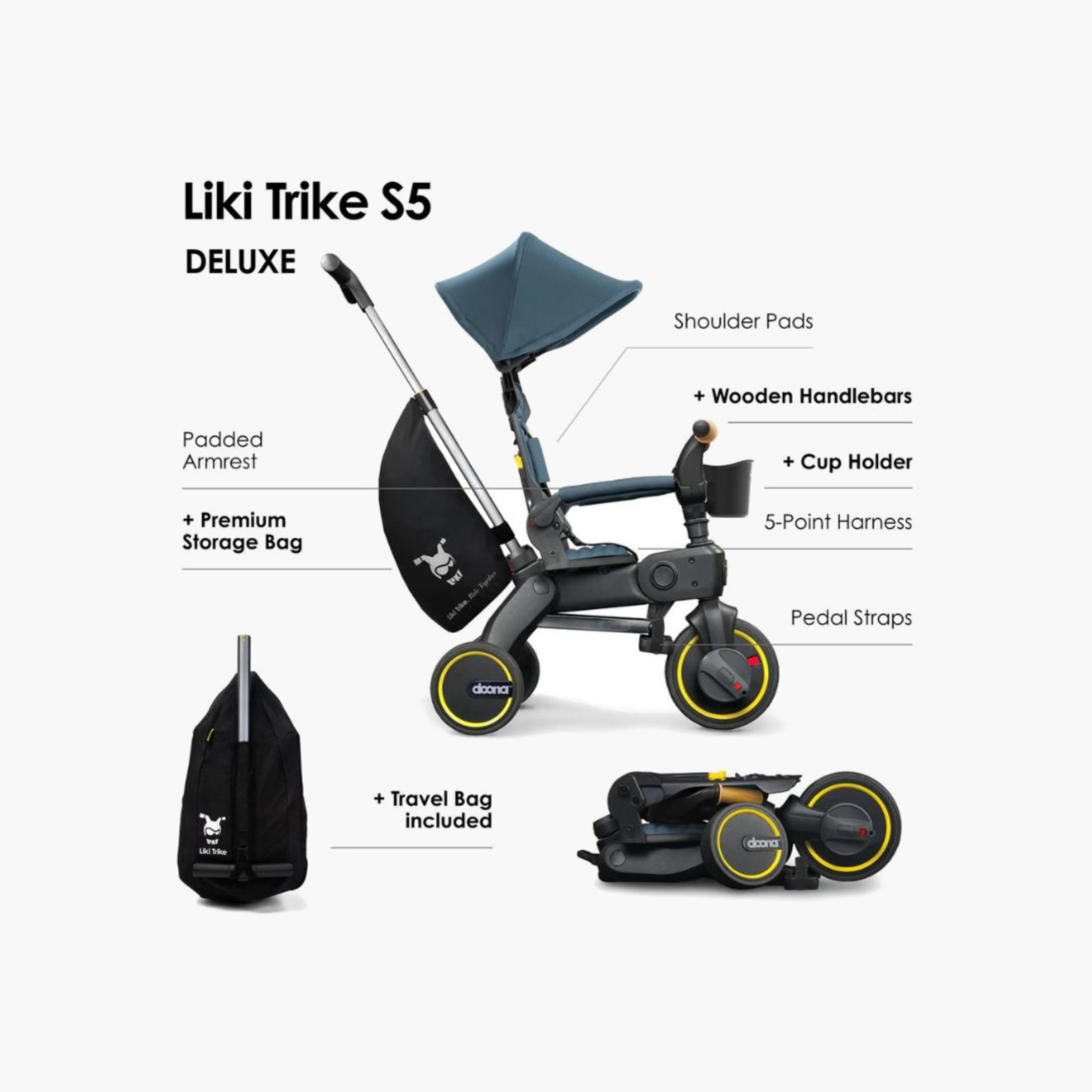 دراجة باجي بفرامل قدم ليكي ترايك إس 5 من دونا-baby-gear-strollersandprams-buggies-image-2