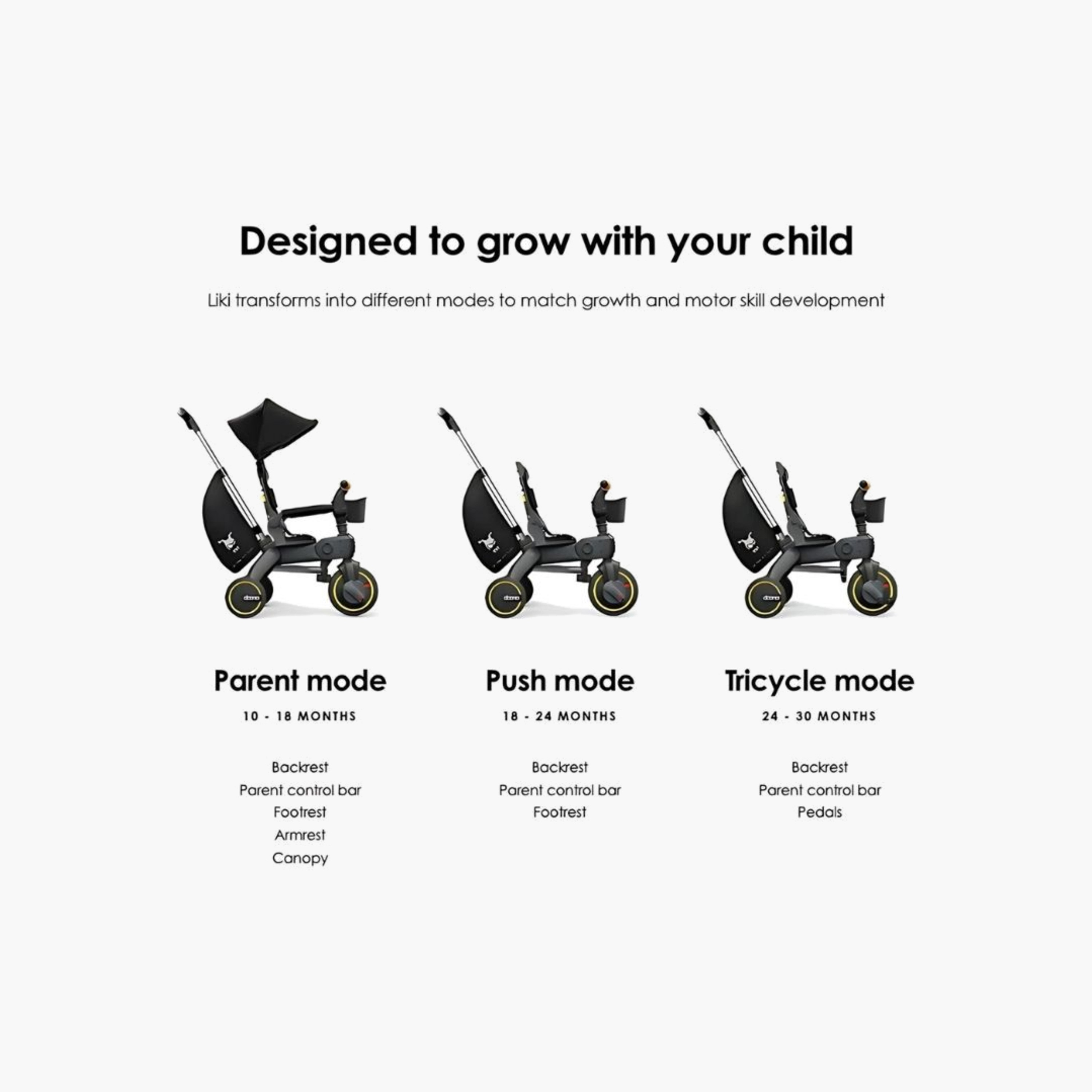 دراجة باجي بفرامل قدم ليكي ترايك إس 5 من دونا-baby-gear-strollersandprams-buggies-image-7