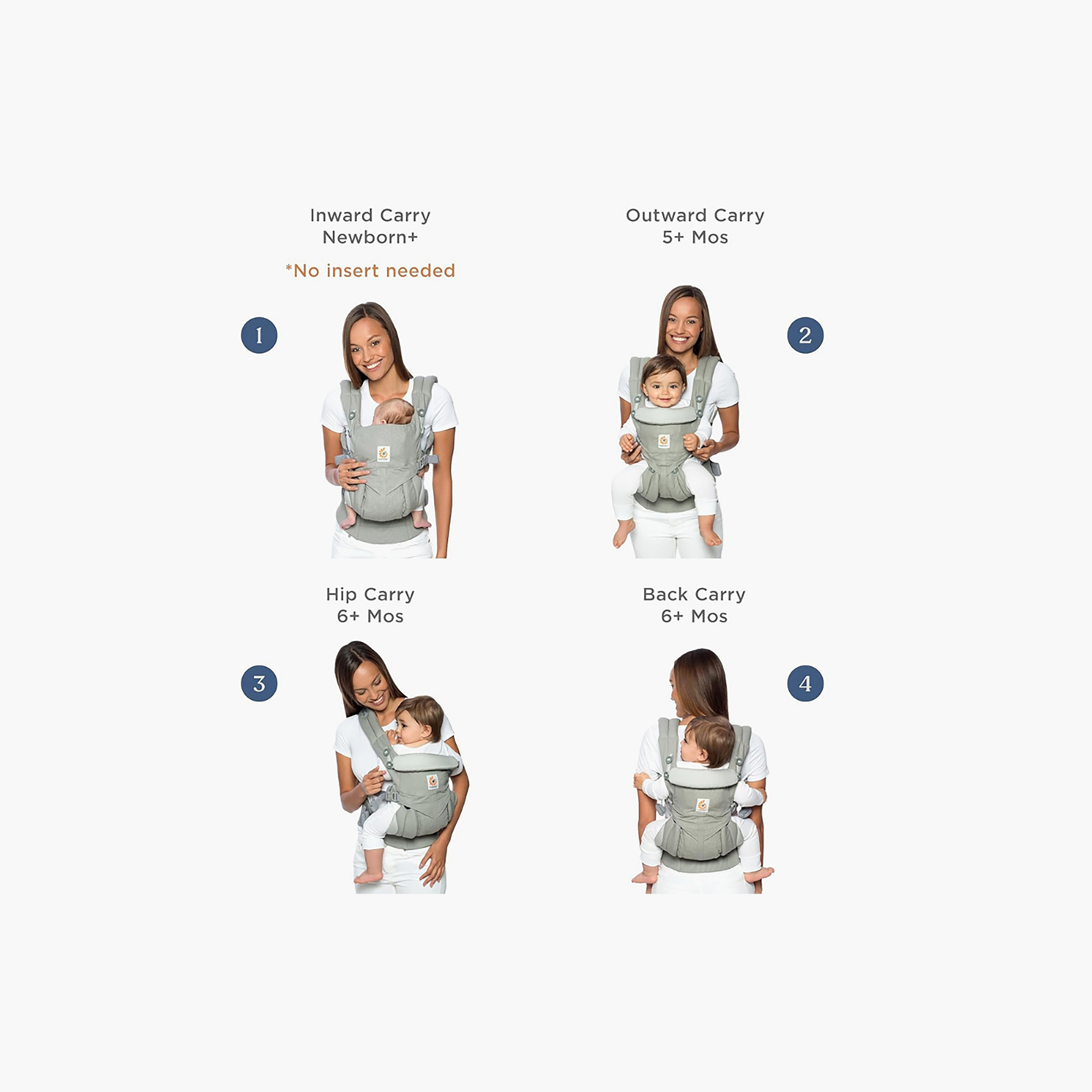 حاملة أطفال بمقعد للورك من إرجوبابي ألتـا-baby-gear-babycarriers-image-3
