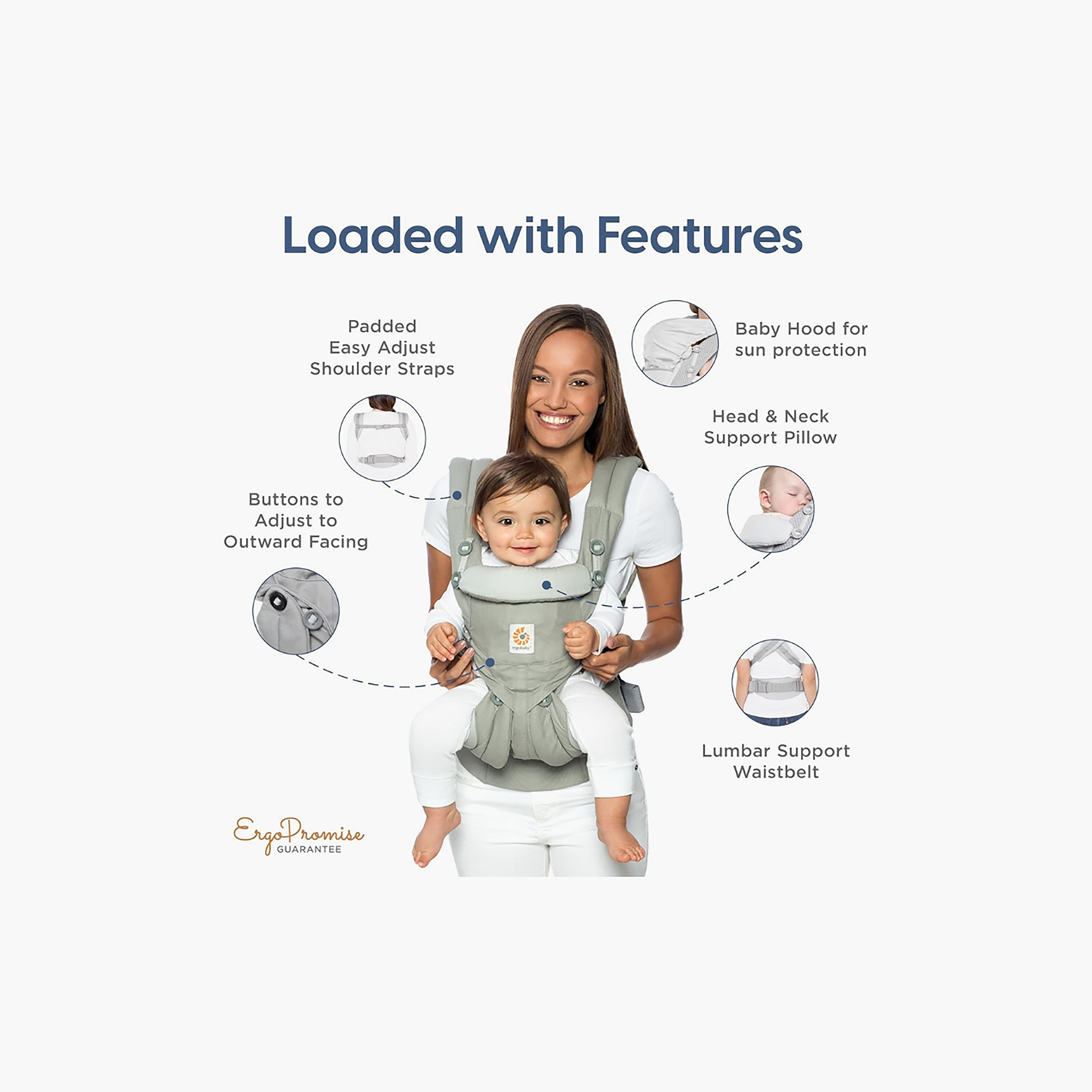 حاملة أطفال بمقعد للورك من إرجوبابي ألتـا-baby-gear-babycarriers-image-4