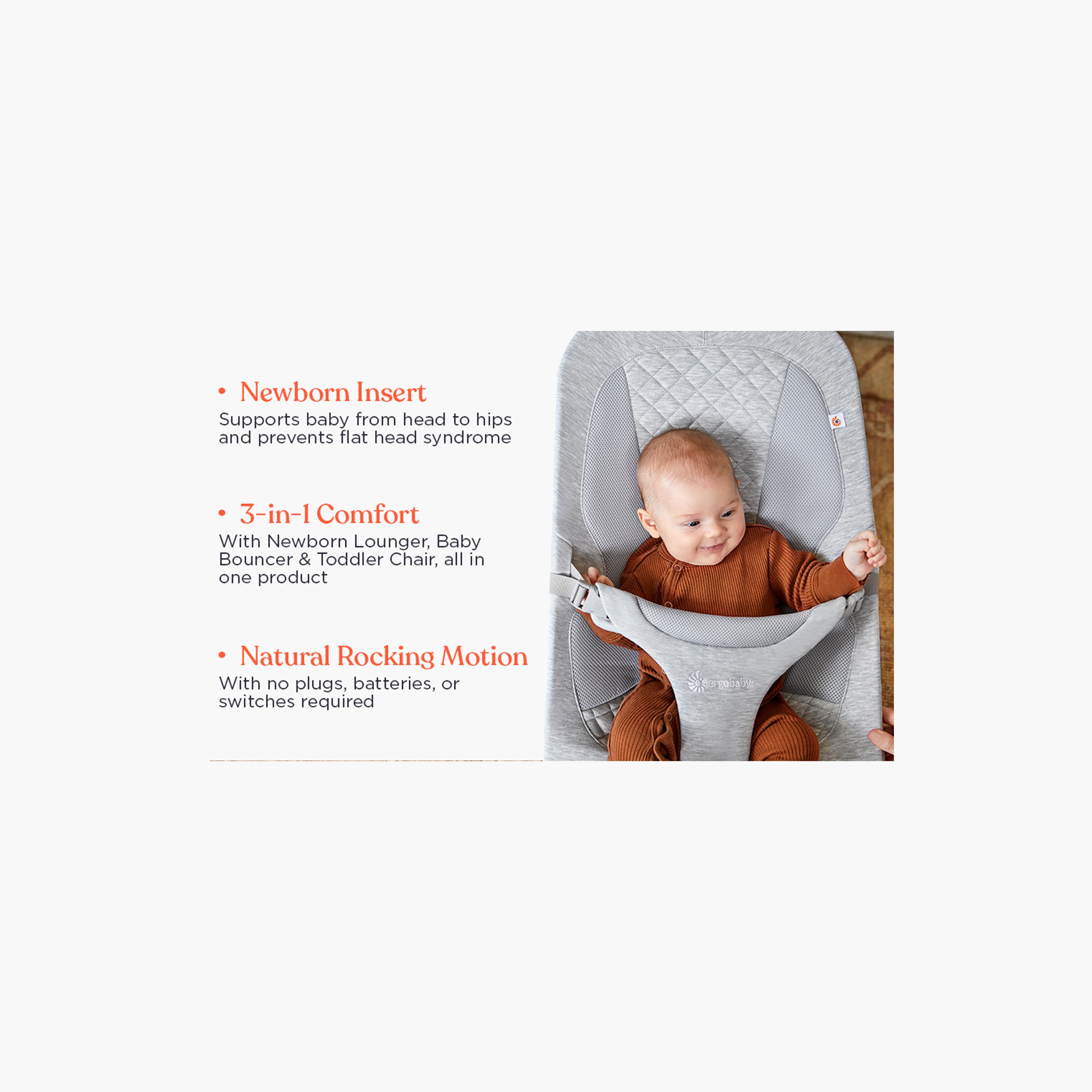 Ergobaby Evolve Mesh Baby Bouncer-baby-infantactivity-bouncers-image-6