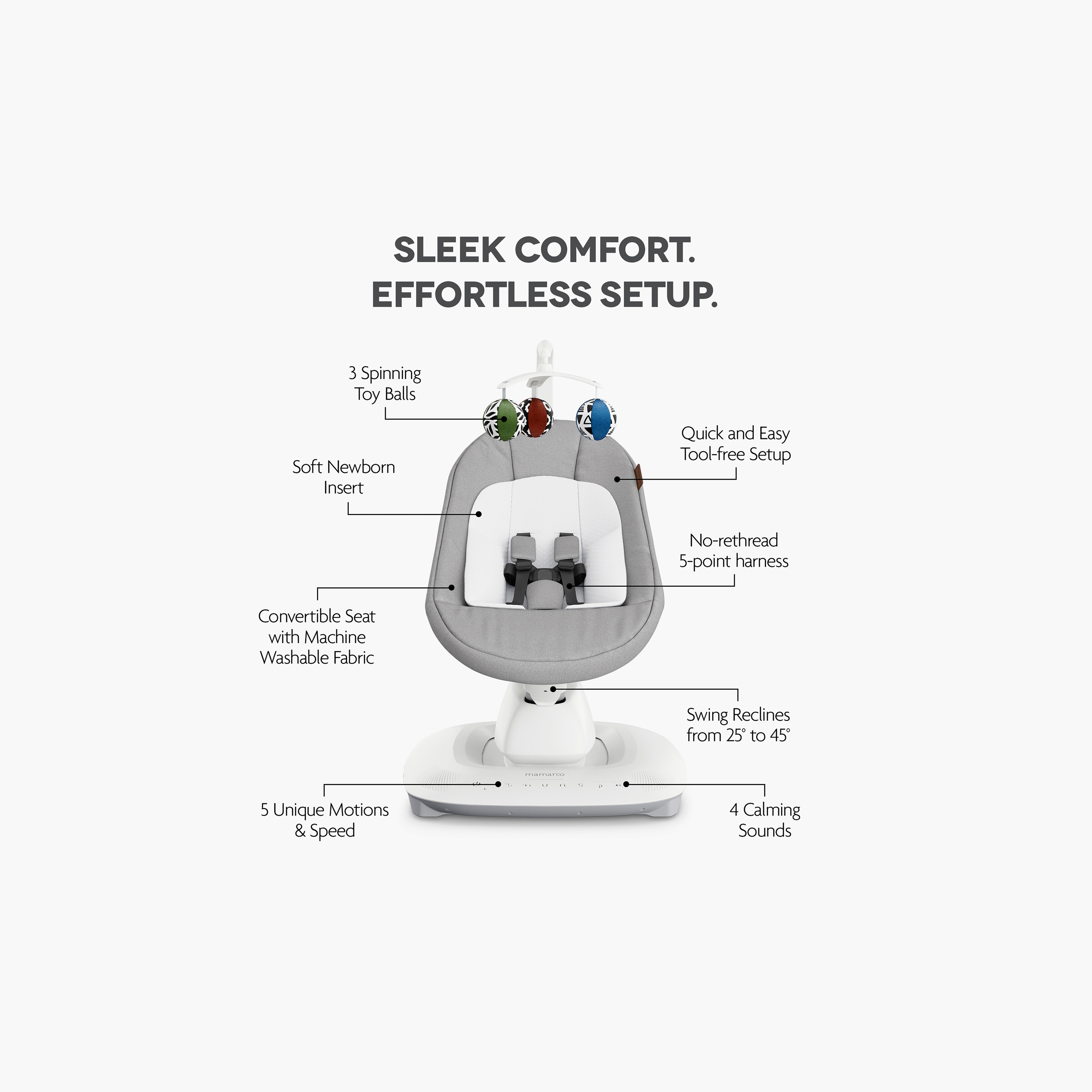 UPPAbaby Mamaroo Rocker with Multi Reclining Positions-baby-infantactivity-rockers-image-3