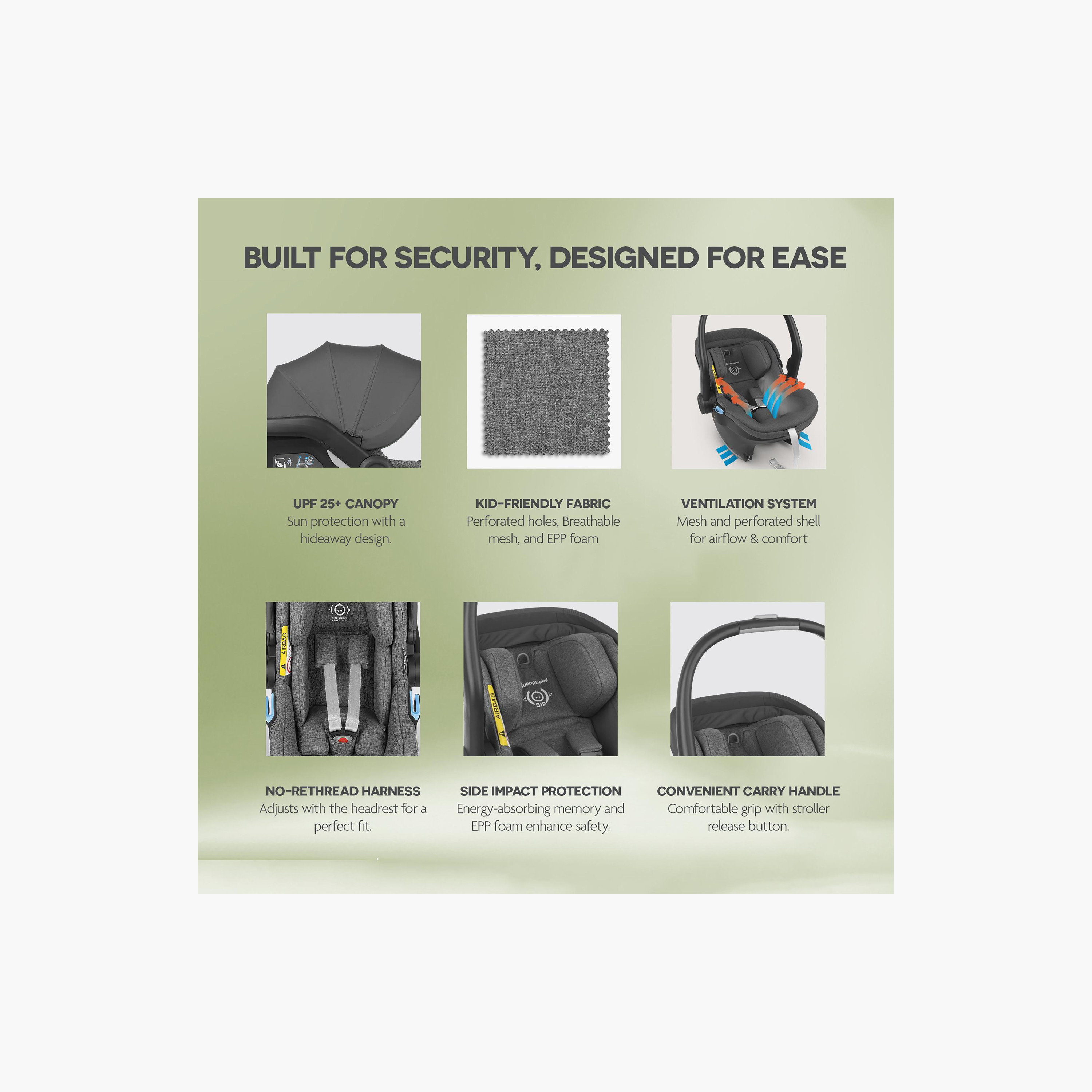 UPPAbaby Mesa I Size Infant Car Seat with Storage Pocket and Installation System-baby-gear-carseats-image-3