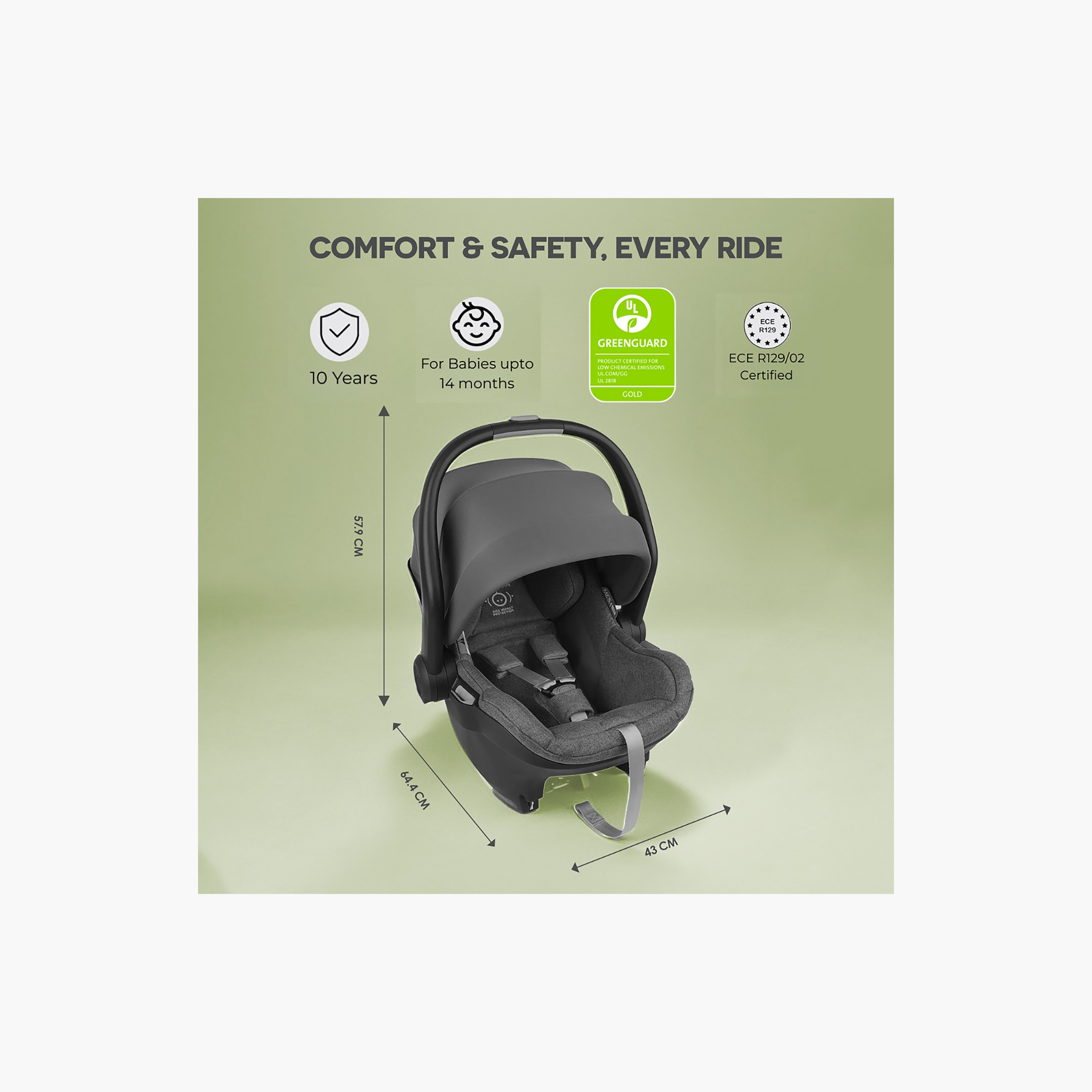 UPPAbaby Mesa I Size Infant Car Seat with Storage Pocket and Installation System-baby-gear-carseats-image-4
