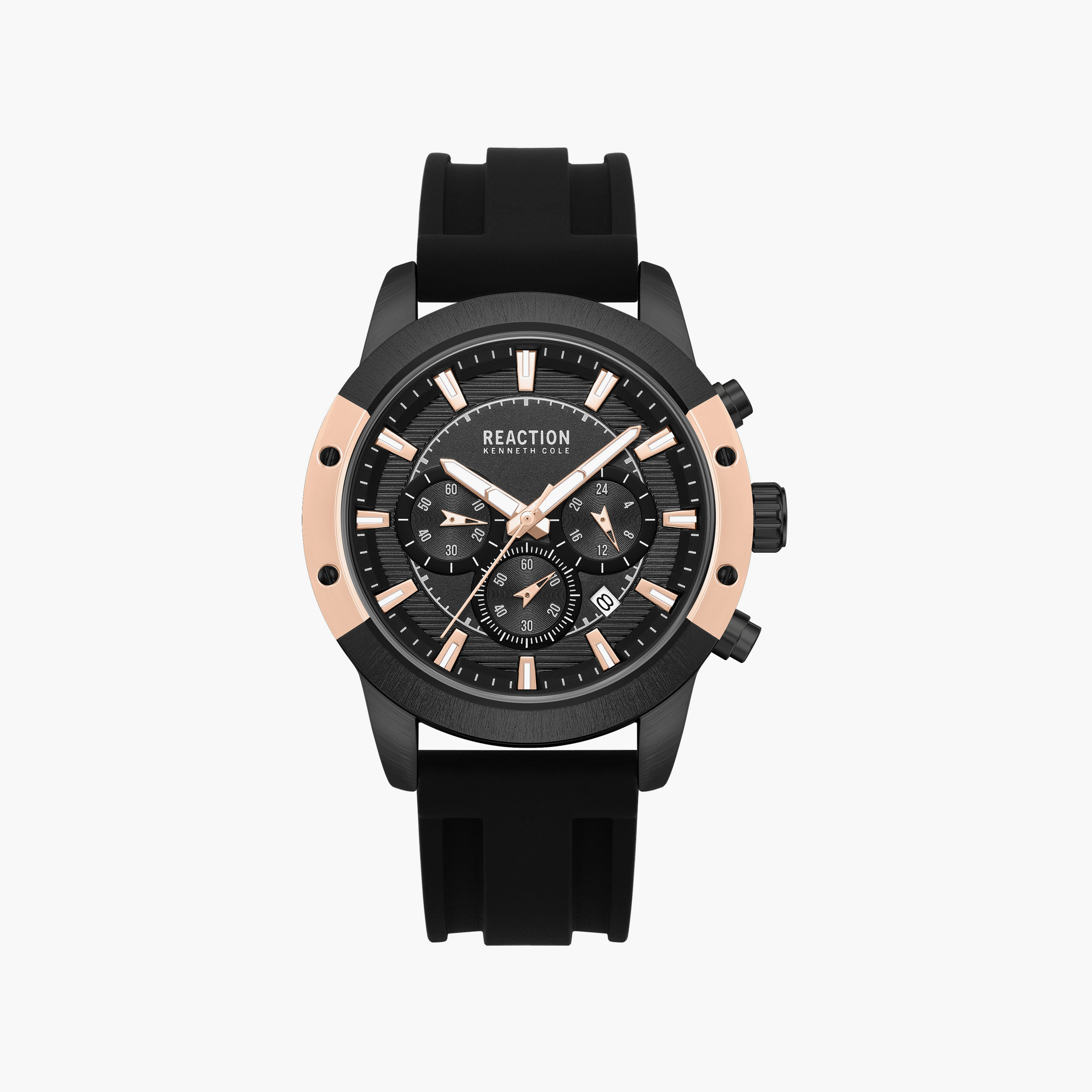 Kenneth Cole Men's Black Round 45 MM Chronograph Watch | KRWGO0103602-men-watchesandjewellery-watches-image-1
