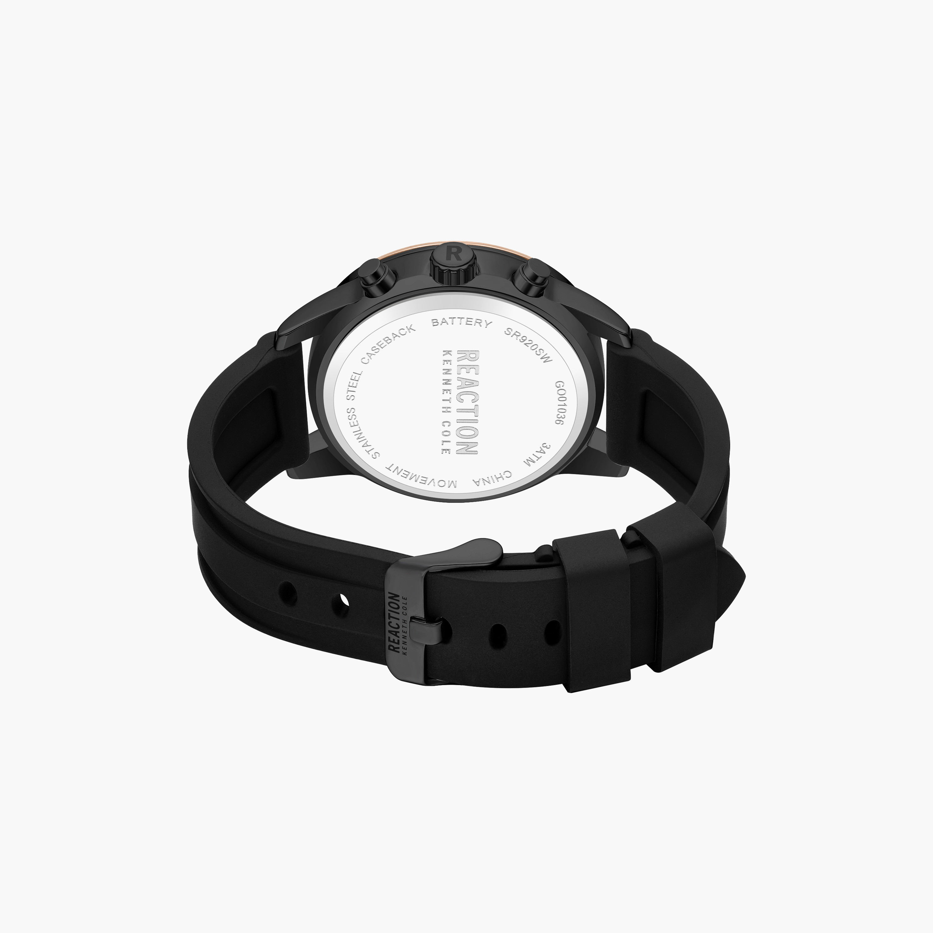 Kenneth Cole Men's Black Round 45 MM Chronograph Watch | KRWGO0103602-men-watchesandjewellery-watches-image-3
