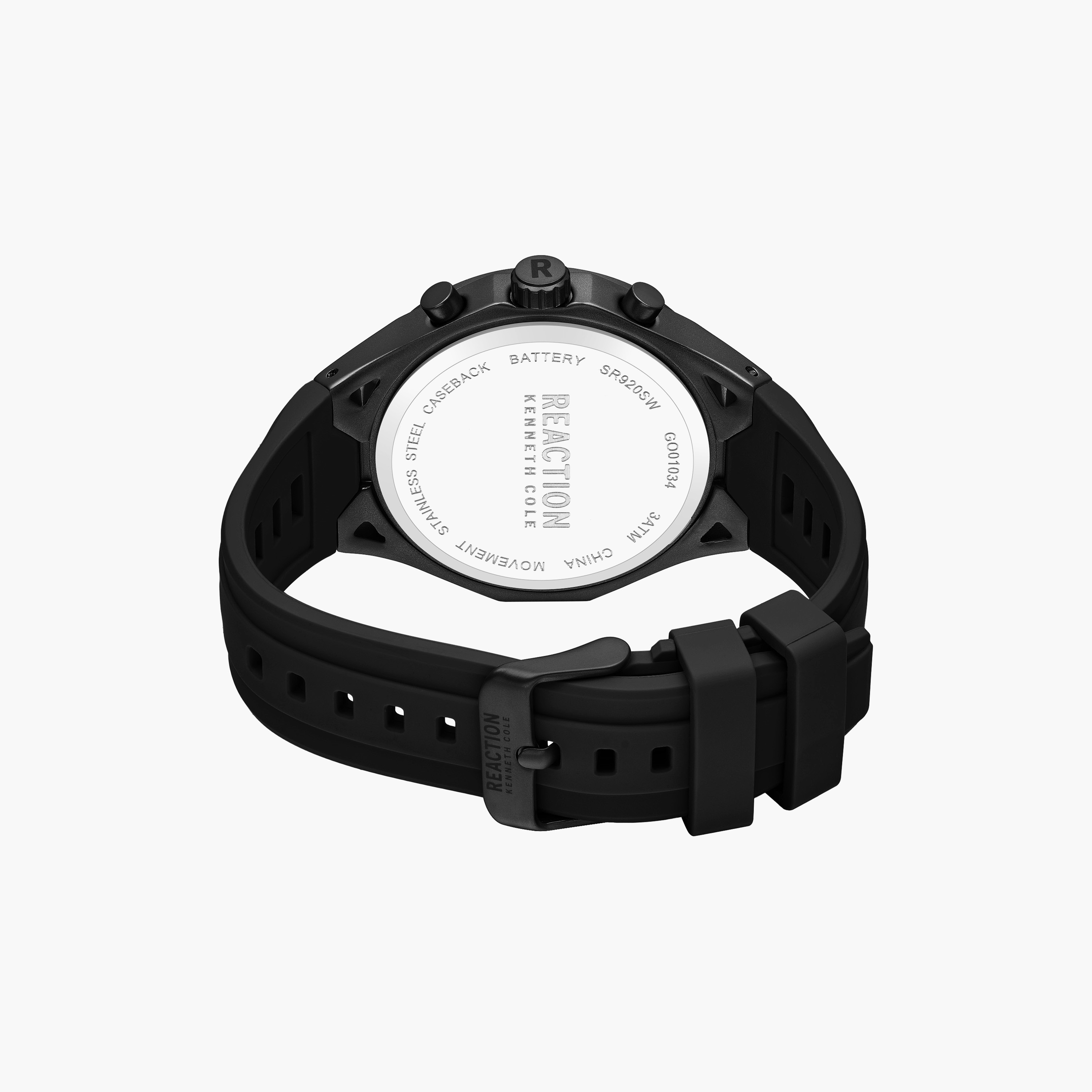 Kenneth Cole Men's Black Round 45 MM Chronograph Watch | KRWGO0103402-men-watchesandjewellery-watches-image-3