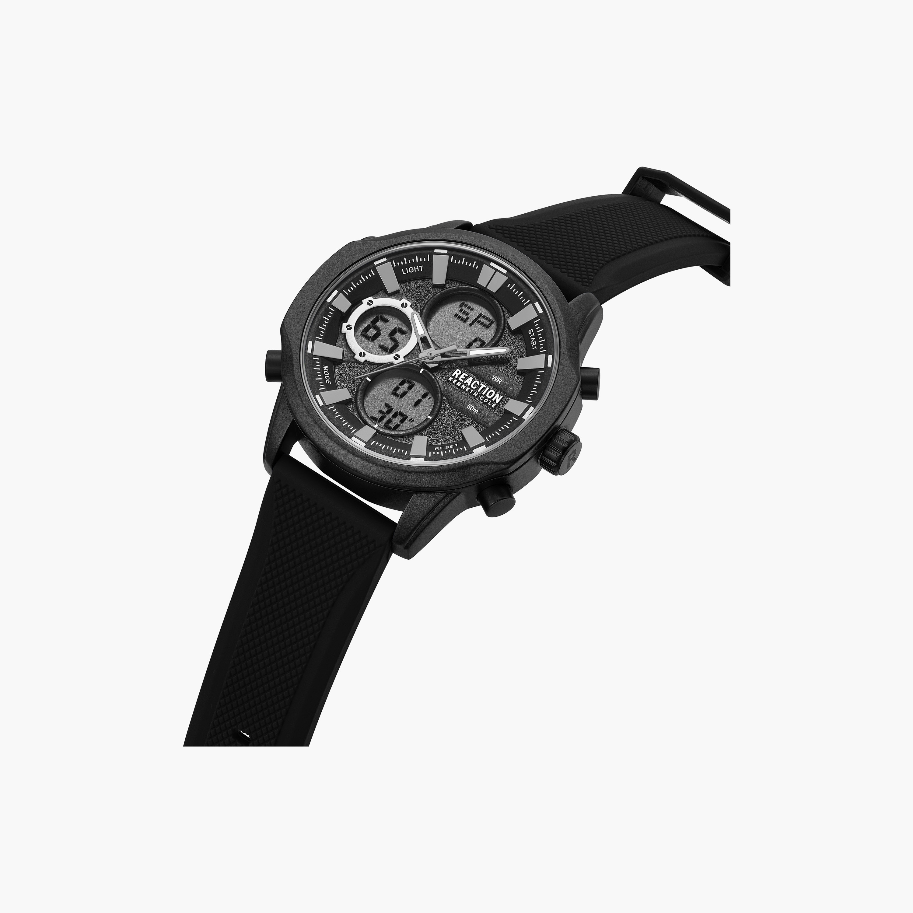 Kenneth Cole Men's Black Round 46 MM Analog/Digital Watch | KRWGP0103201-men-watchesandjewellery-watches-image-2