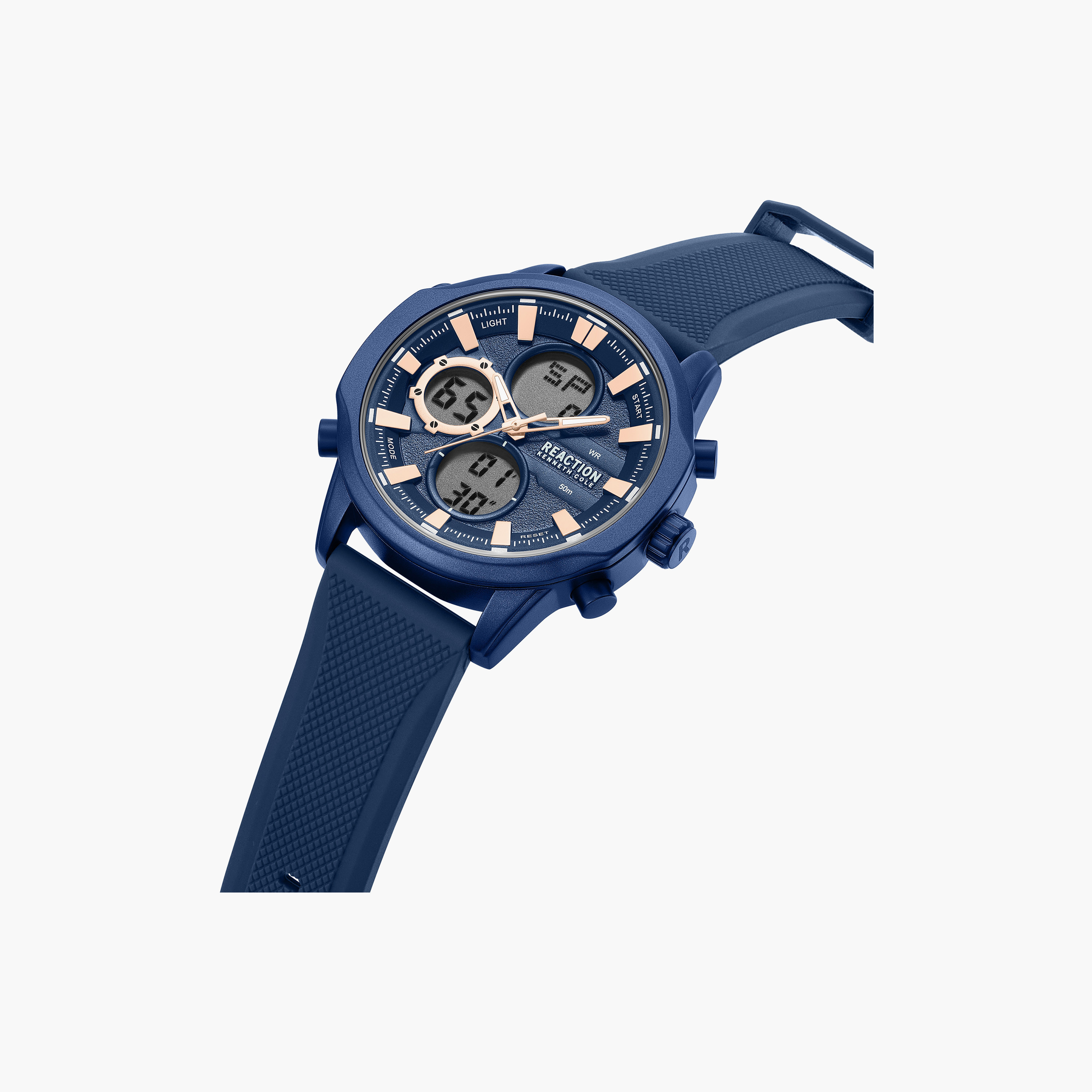 Kenneth Cole Men's Blue Round 46 MM Analog/Digital Watch | KRWGP0103202-men-watchesandjewellery-watches-image-2