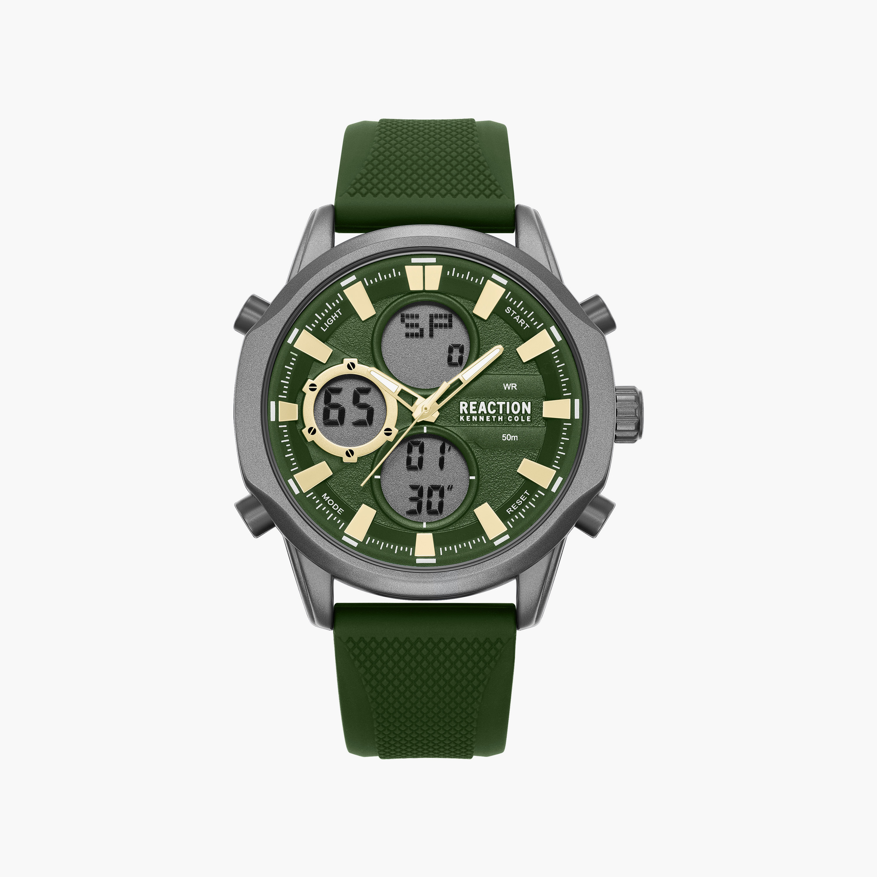 Kenneth Cole Men's Green Round 46 MM Analog/Digital Watch | KRWGP0103203-men-watchesandjewellery-watches-image-1