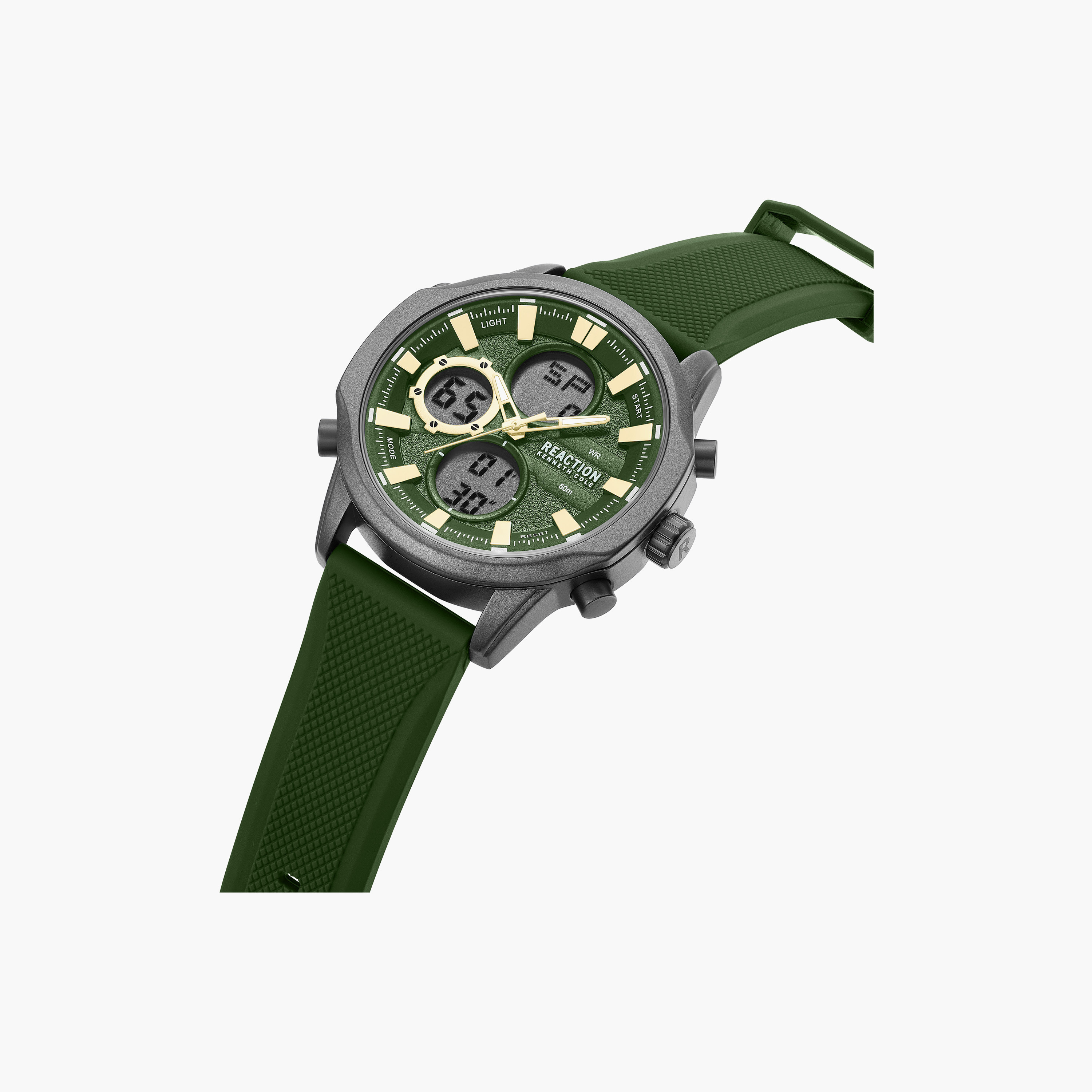 Kenneth Cole Men's Green Round 46 MM Analog/Digital Watch | KRWGP0103203-men-watchesandjewellery-watches-image-2