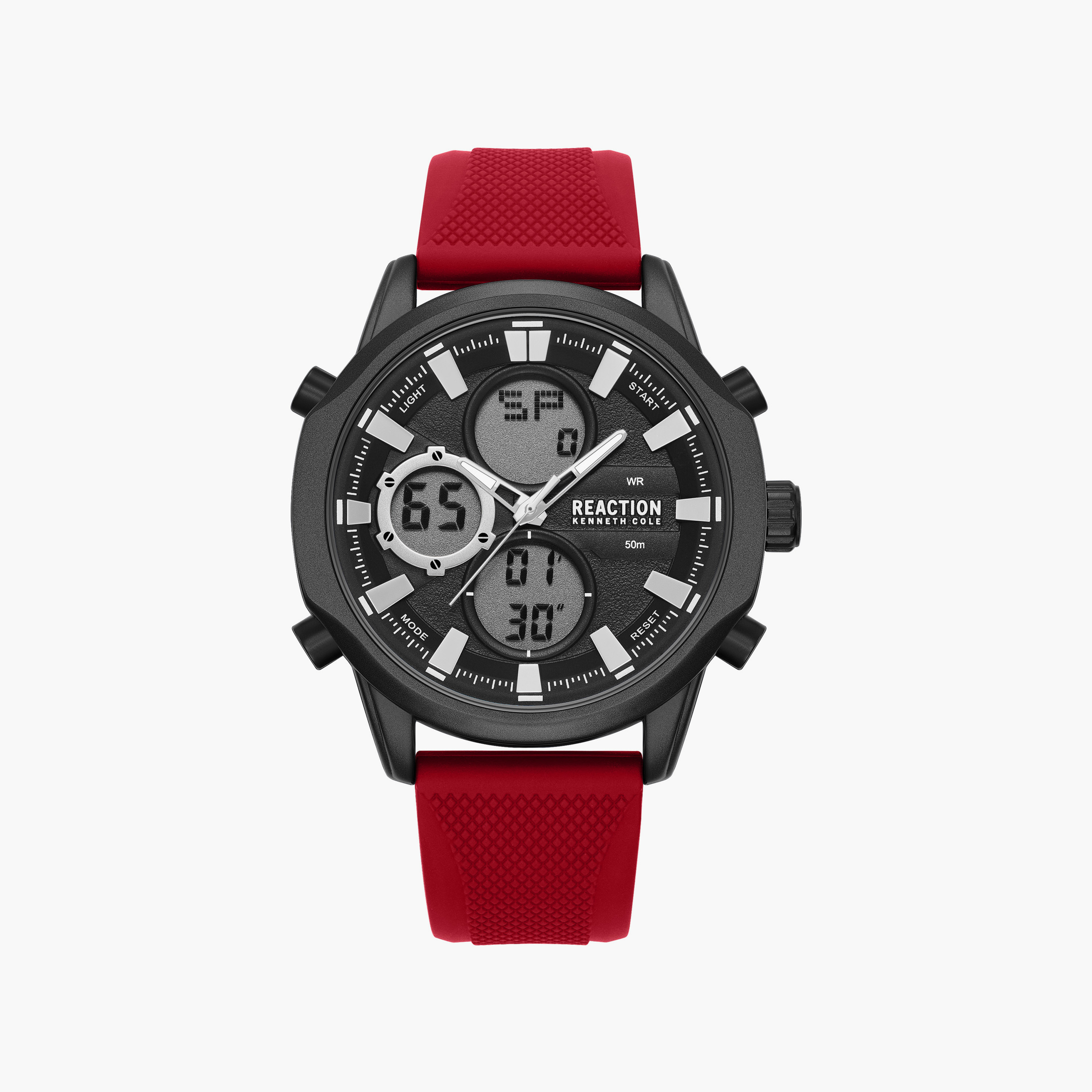 Kenneth Cole Men's Black Round 46 MM Analog/Digital Watch | KRWGP0103204-men-watchesandjewellery-watches-image-1
