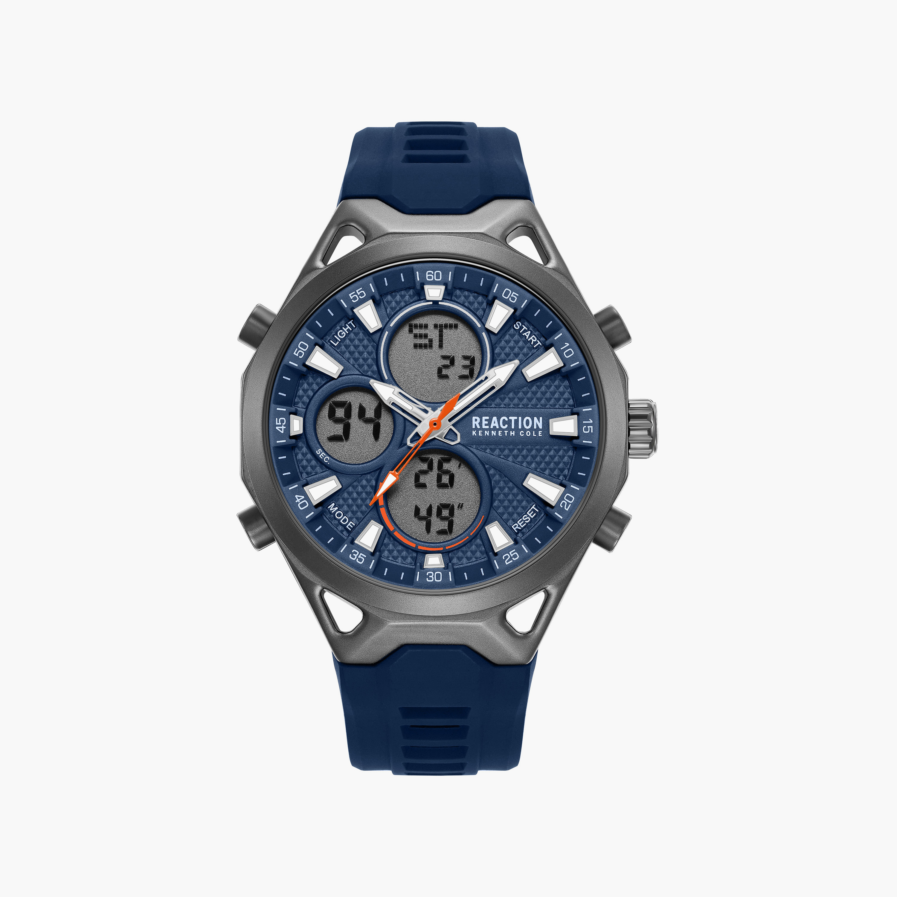 Kenneth Cole Men's Blue Round 45 MM Analog/Digital Watch | KRWGP0103301-men-watchesandjewellery-watches-image-1
