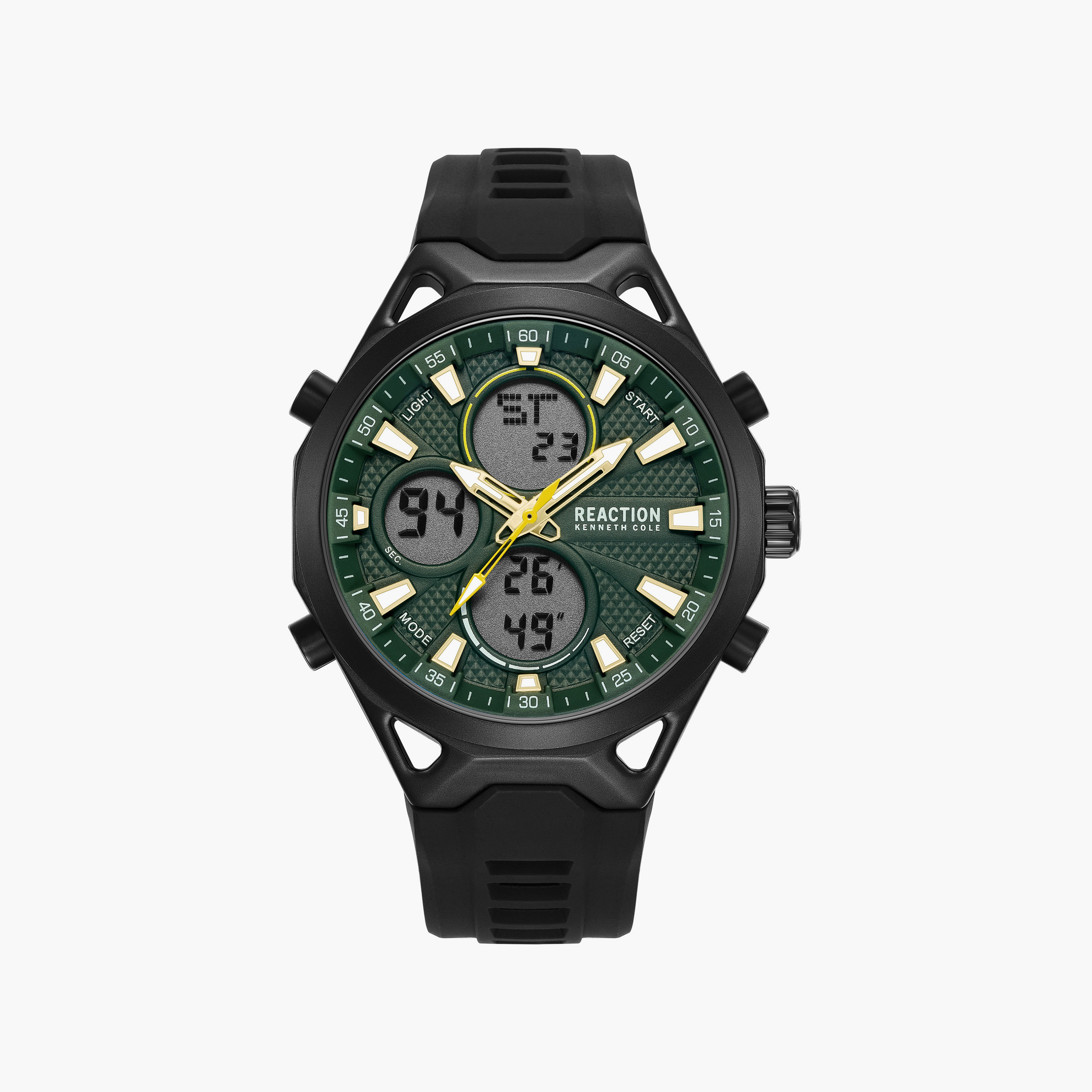 Kenneth Cole Men's Green Round 45 MM Analog/Digital Watch | KRWGP0103302-men-watchesandjewellery-watches-image-1
