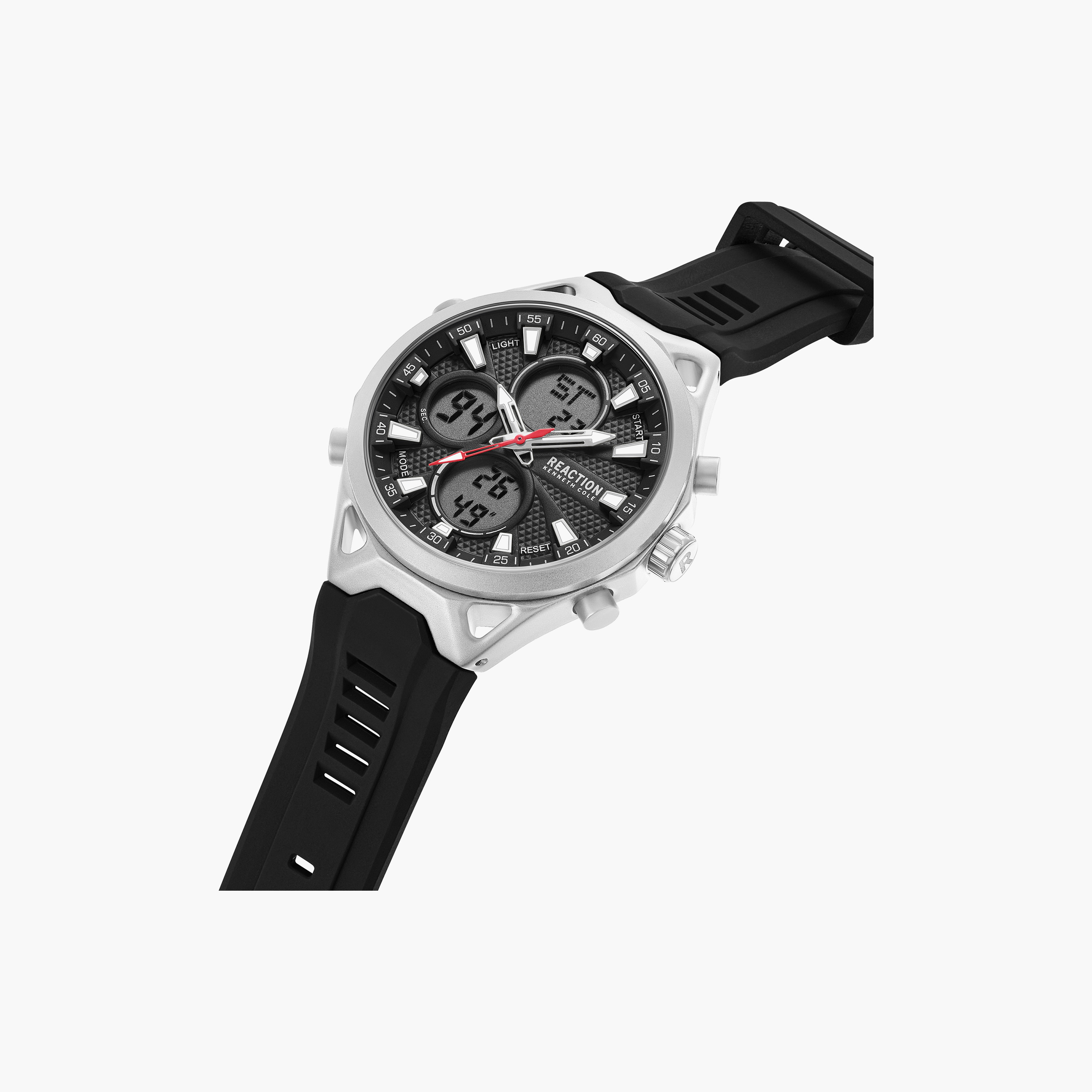 Kenneth Cole Men's Black Round 45 MM Analog/Digital Watch | KRWGP0103303-men-watchesandjewellery-watches-image-2