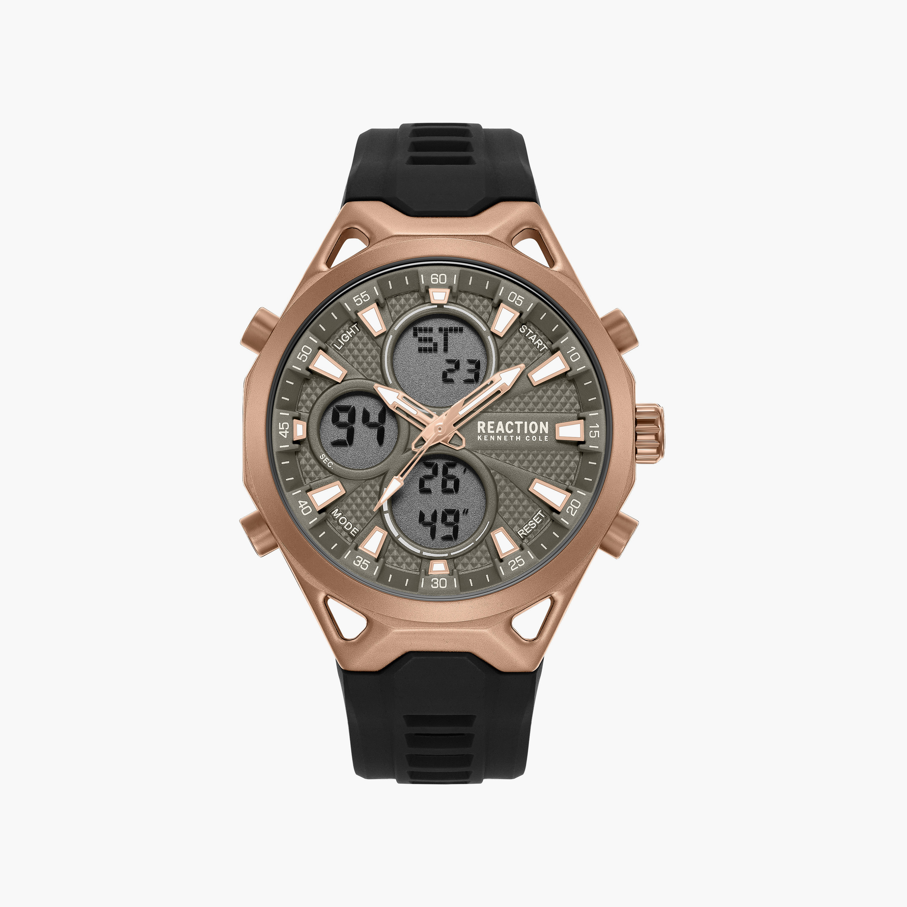 Kenneth Cole Men's Grey Round 45 MM Analog/Digital Watch | KRWGP0103304-men-watchesandjewellery-watches-image-1