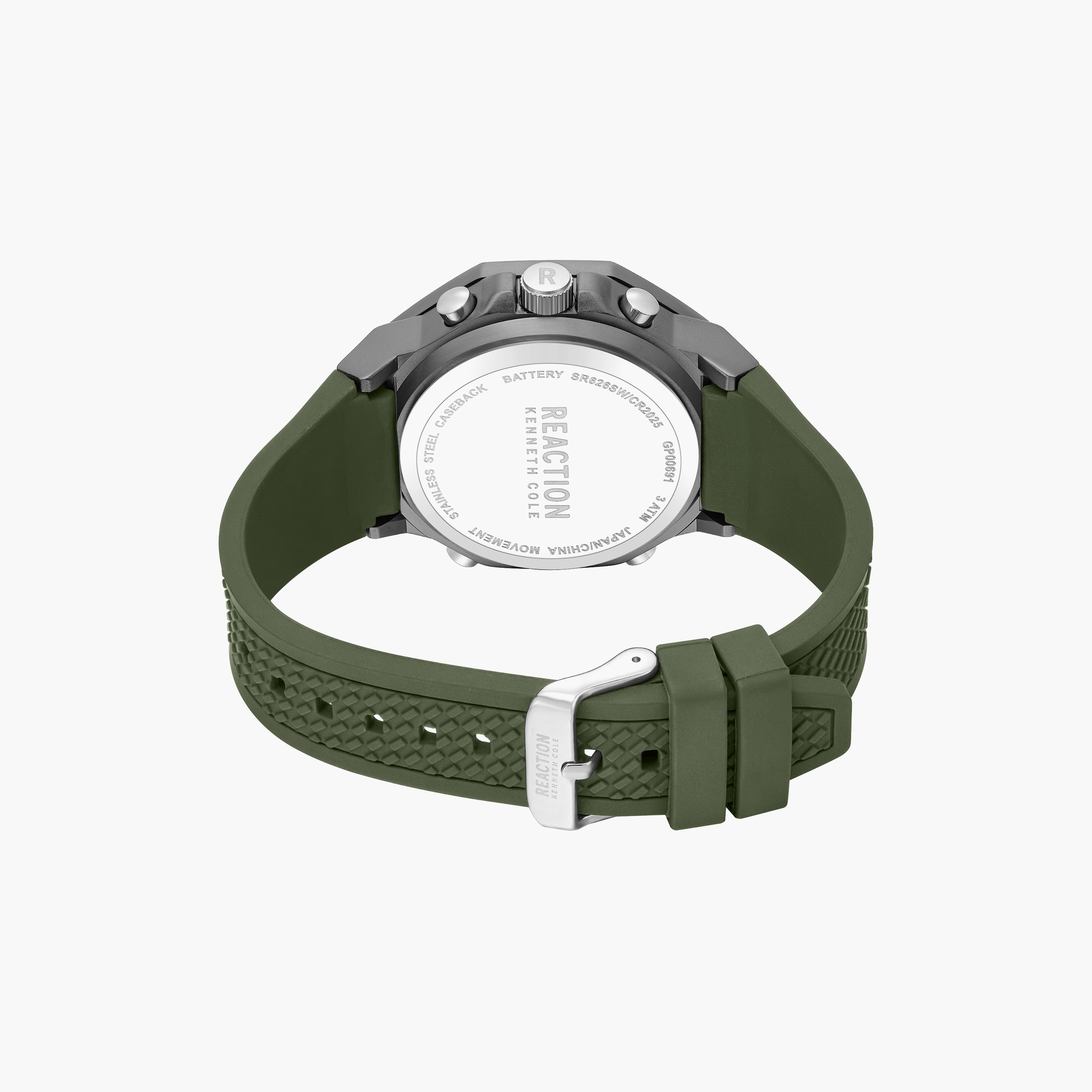 Kenneth Cole Men's Black Octagon 46 MM Analog/Digital Watch | KRWGP0069112-men-watchesandjewellery-watches-image-3