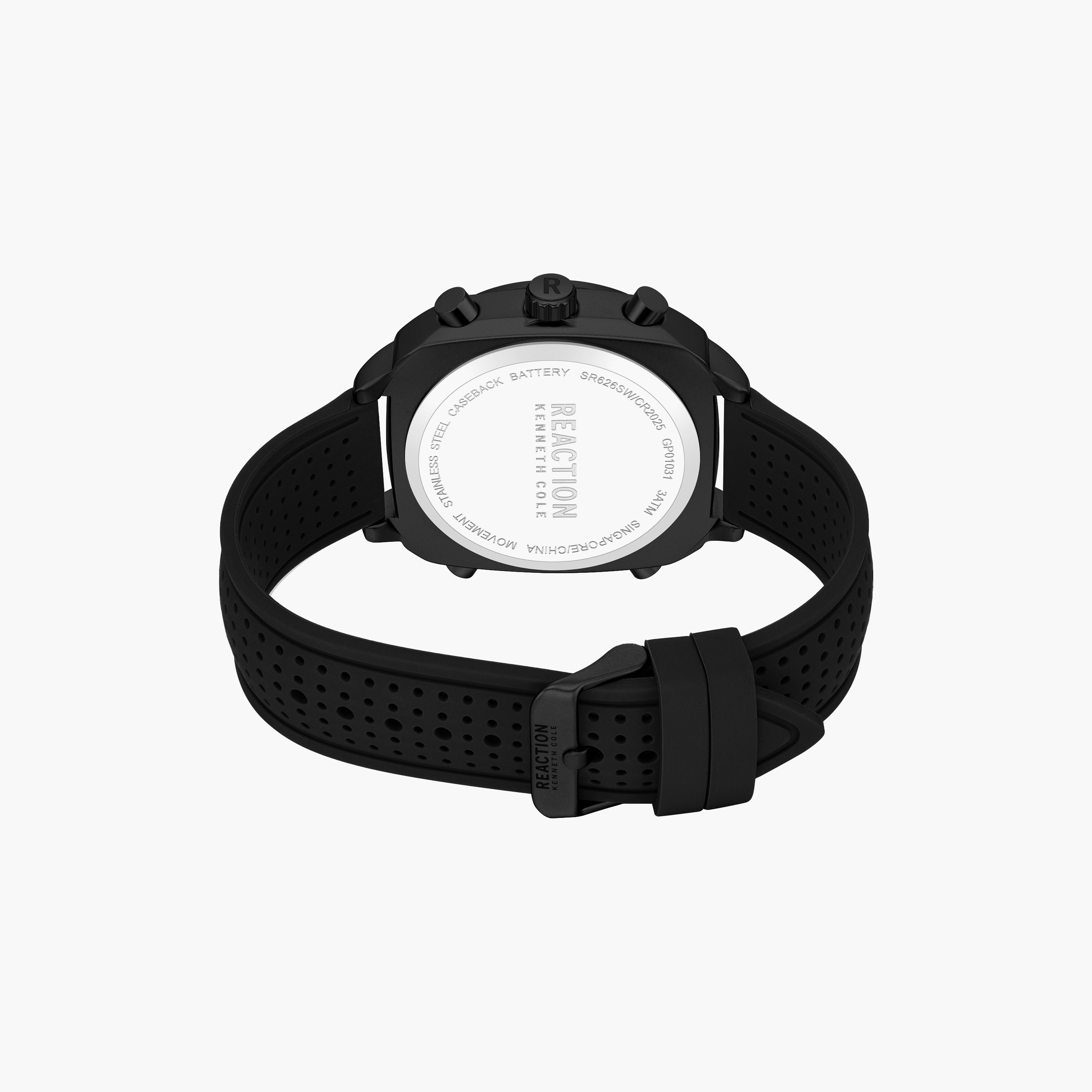 Kenneth Cole Men's Black Square 47 MM Analog/Digital Watch | KRWGP0103101-men-watchesandjewellery-watches-image-3