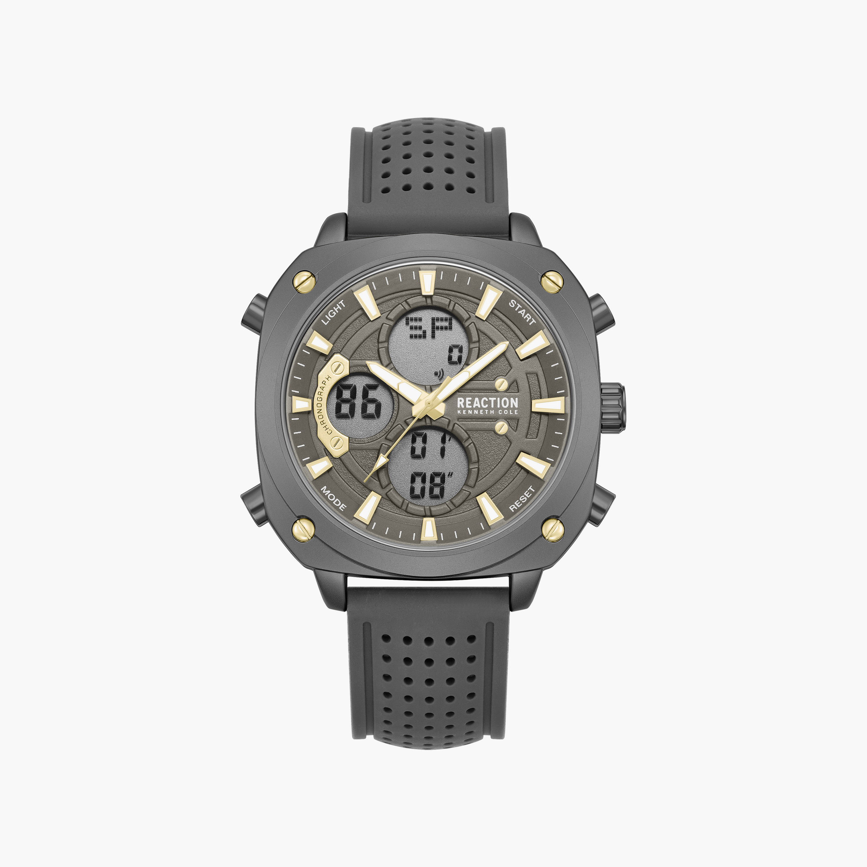 Kenneth Cole Men's Grey Square 47 MM Analog/Digital Watch | KRWGP0103102-men-watchesandjewellery-watches-image-2