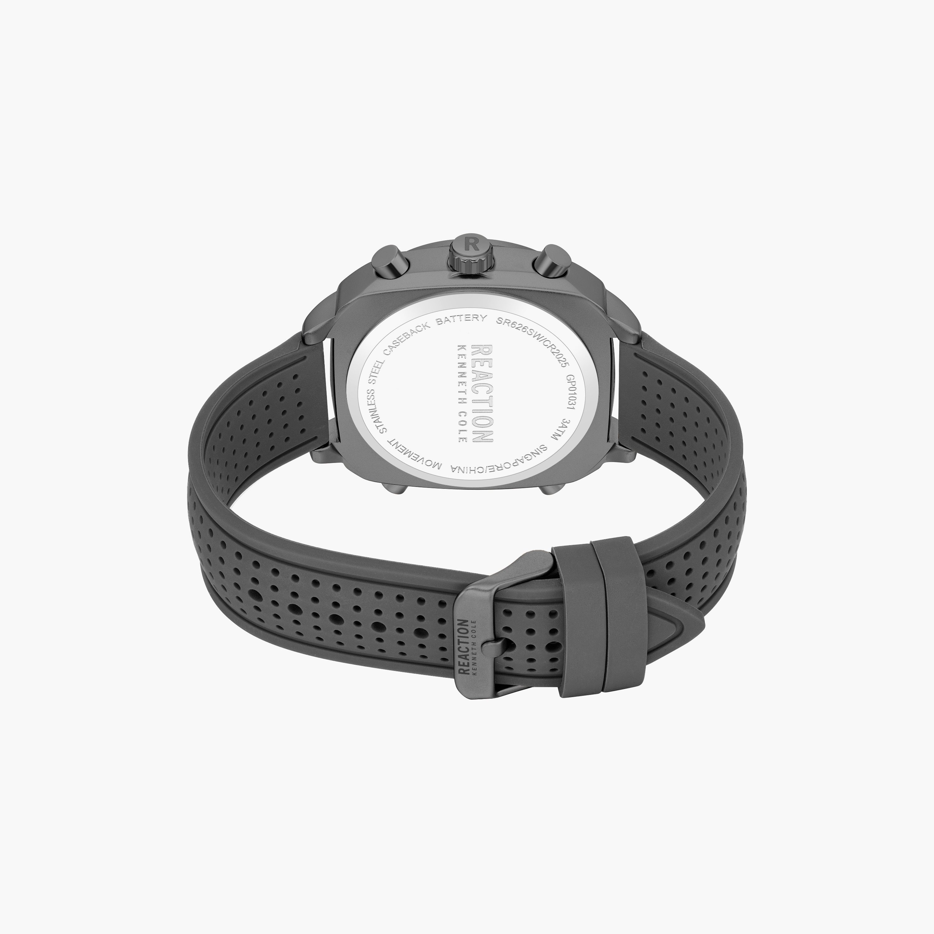 Kenneth Cole Men's Grey Square 47 MM Analog/Digital Watch | KRWGP0103102-men-watchesandjewellery-watches-image-3