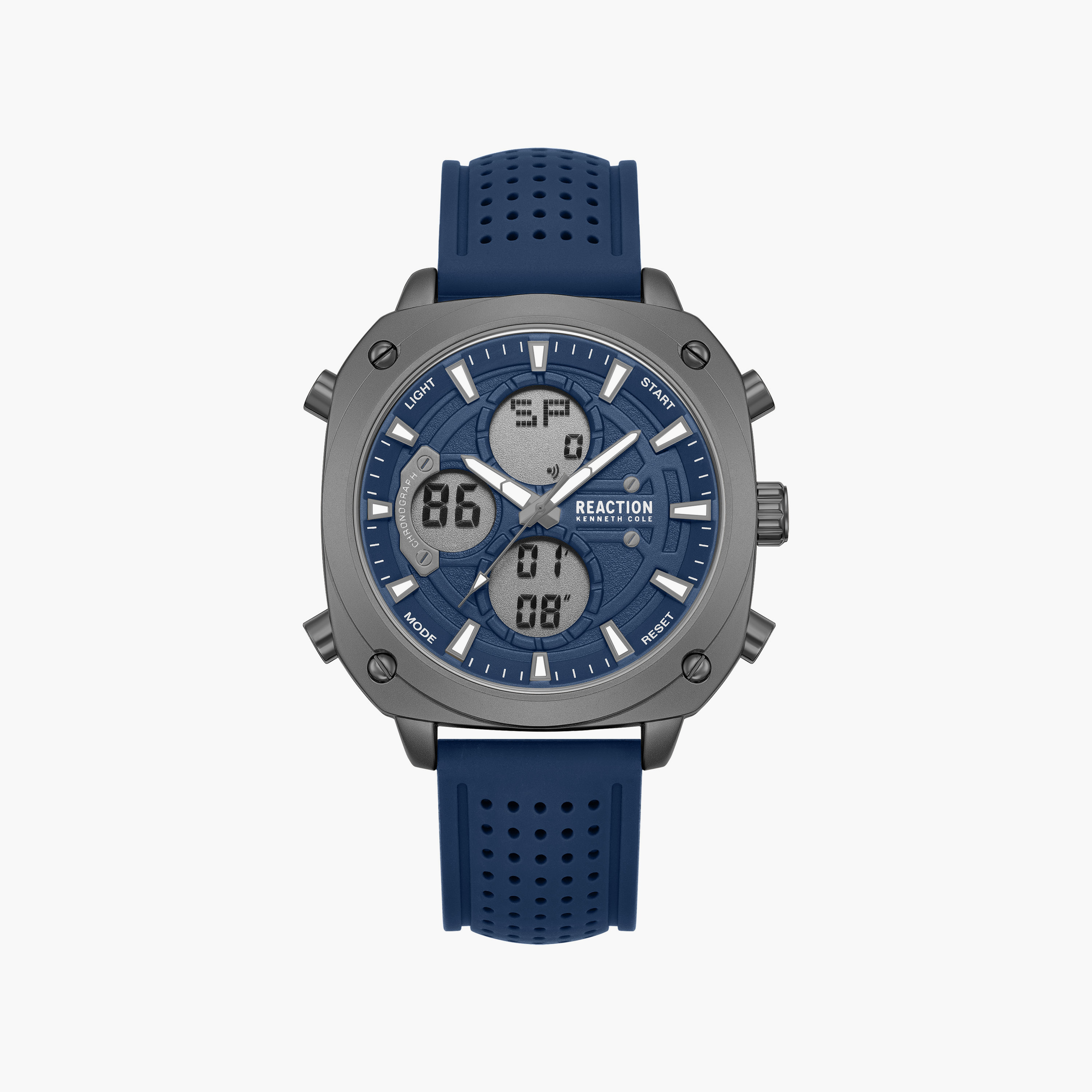 Kenneth Cole Men's Blue Square 47 MM Analog/Digital Watch | KRWGP0103103-men-watchesandjewellery-watches-image-1