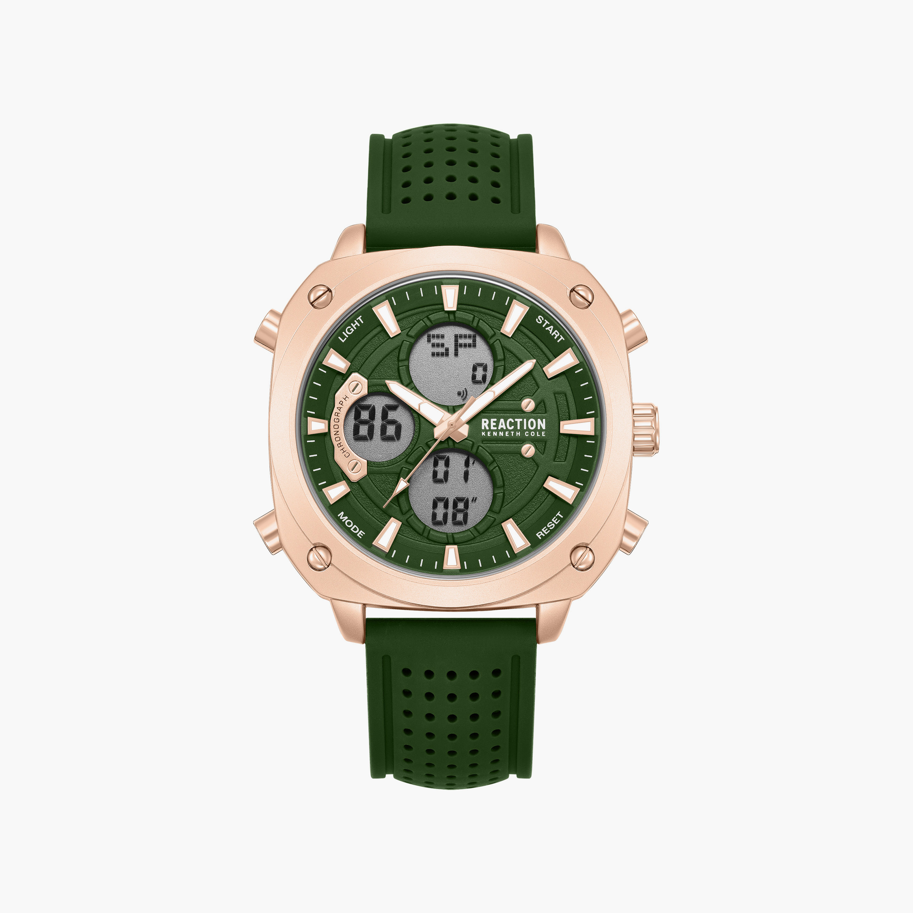 Kenneth Cole Men's Green Square 47 MM Analog/Digital Watch | KRWGP0103104-men-watchesandjewellery-watches-image-1