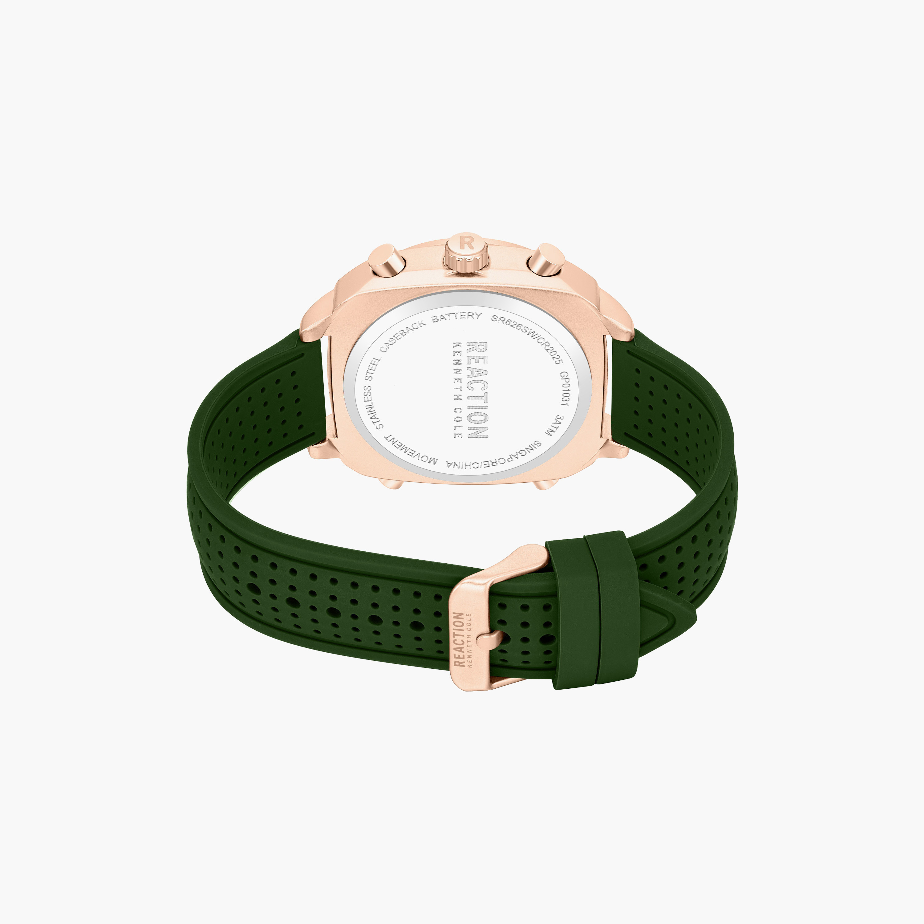 Kenneth Cole Men's Green Square 47 MM Analog/Digital Watch | KRWGP0103104-men-watchesandjewellery-watches-image-3