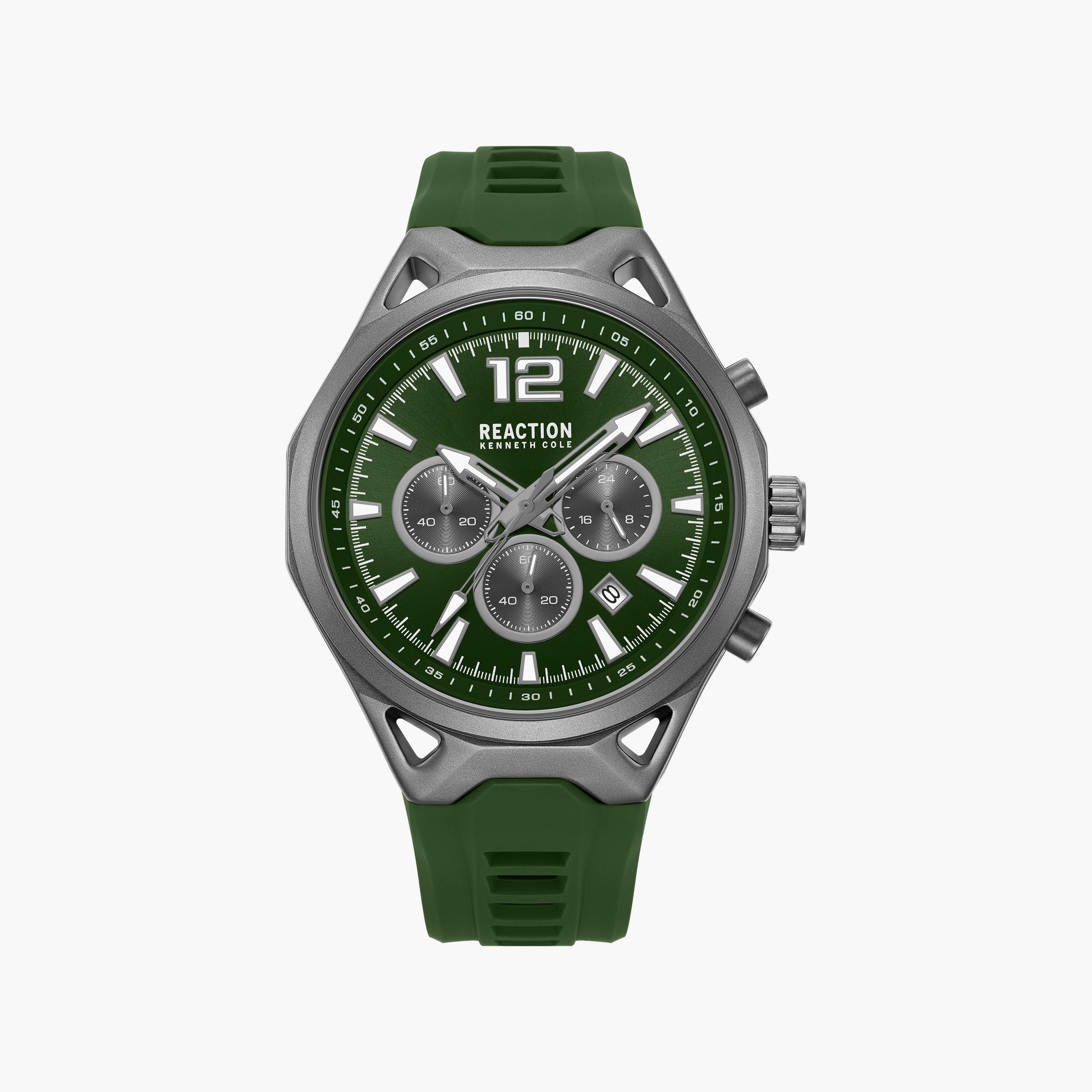 Kenneth Cole Men's Green Round 45 MM Chronograph Watch | KRWGO0103401-men-watchesandjewellery-watches-image-1