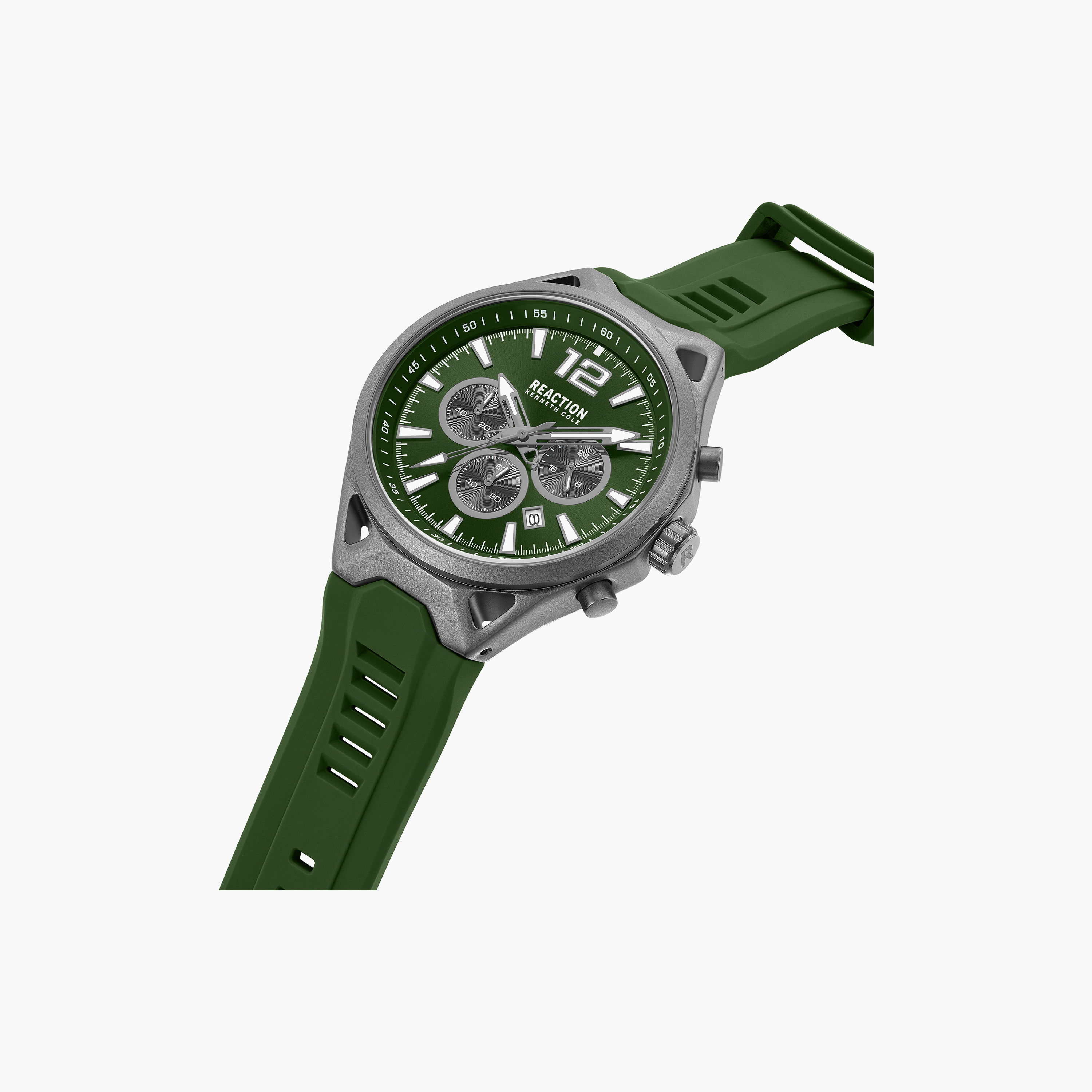 Kenneth Cole Men's Green Round 45 MM Chronograph Watch | KRWGO0103401-men-watchesandjewellery-watches-image-2
