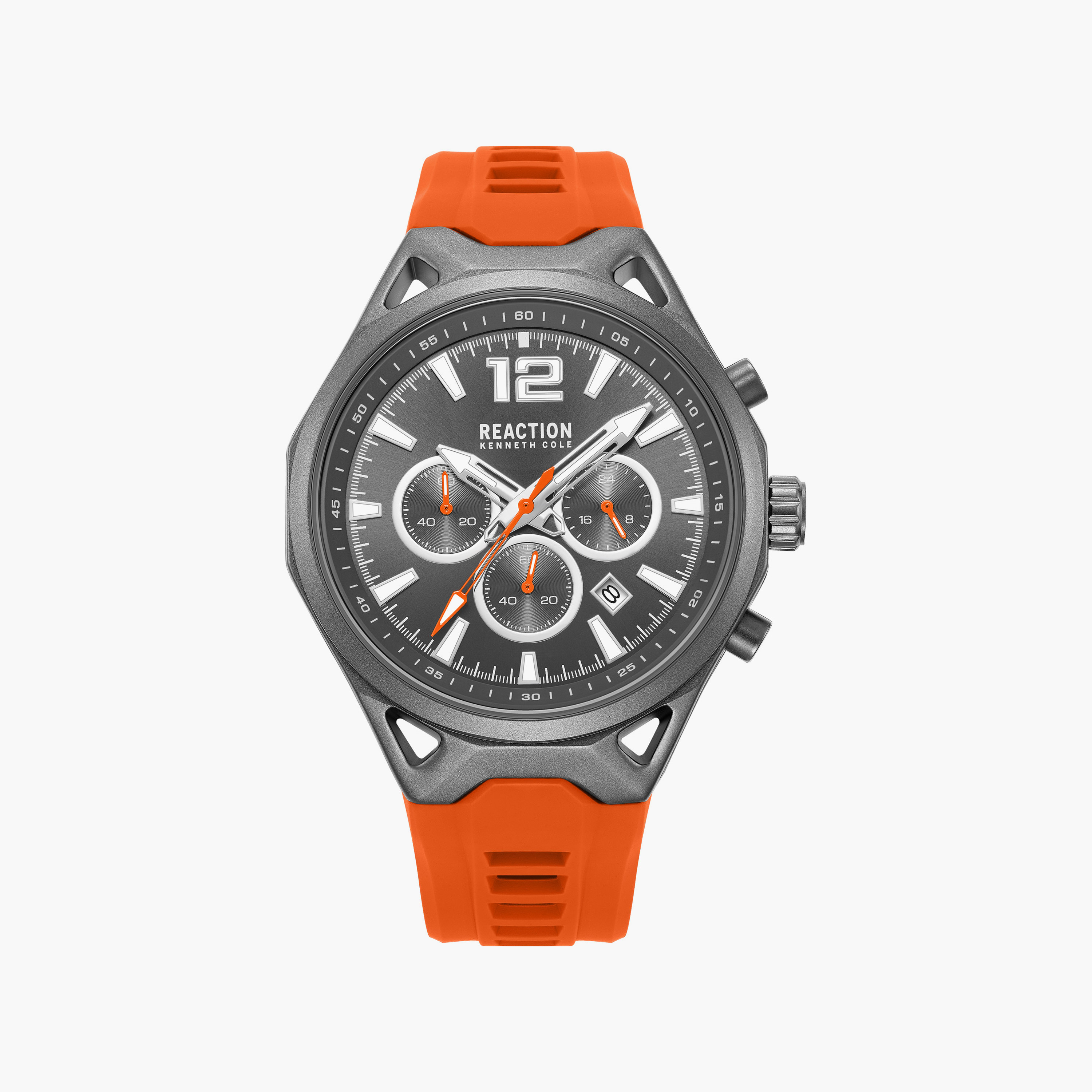Kenneth Cole Men's Grey Round 45 MM Chronograph Watch | KRWGO0103403-men-watchesandjewellery-watches-image-1