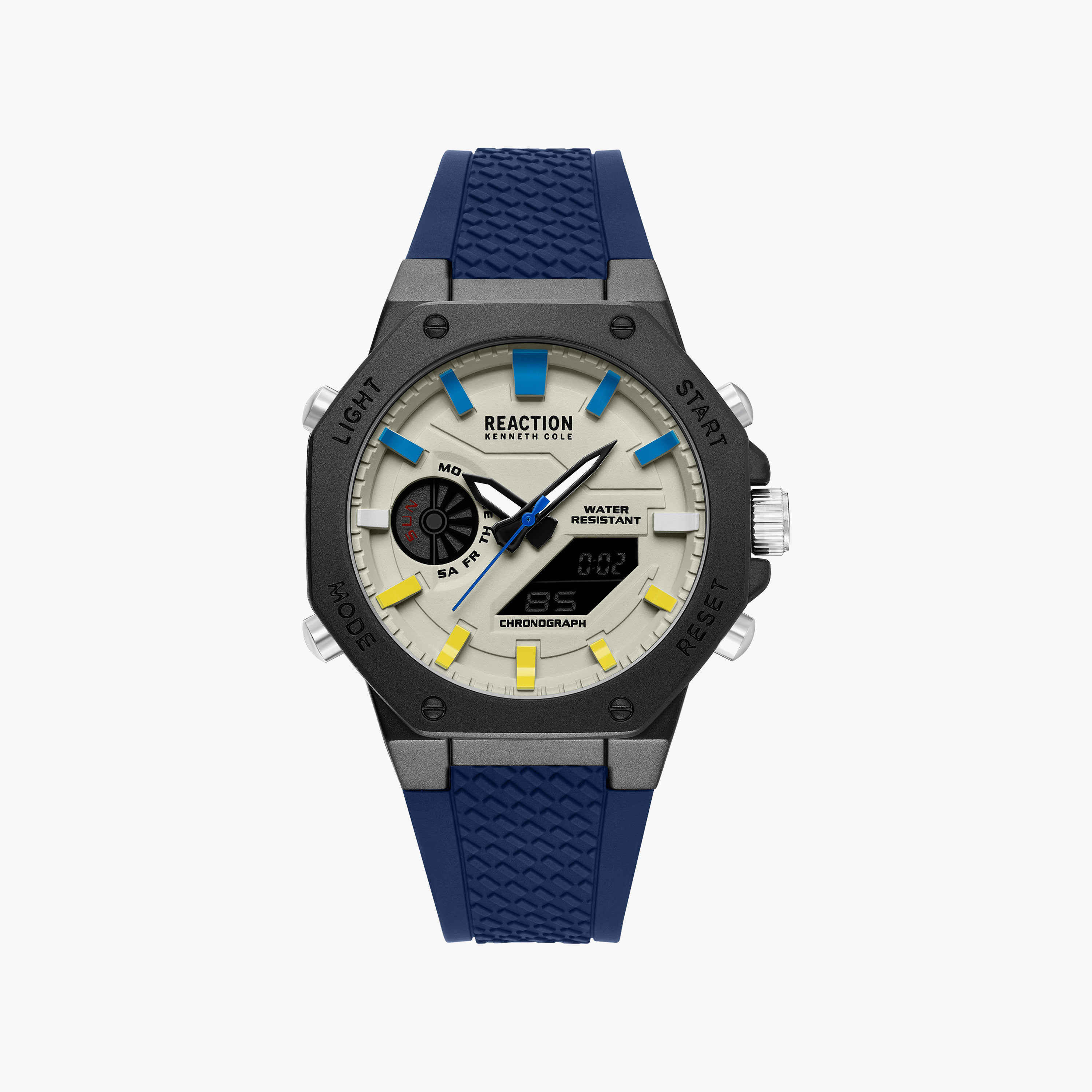 Kenneth Cole Men's Grey Octagon 46 MM Analog/Digital Watch | KRWGP0069113-men-watchesandjewellery-watches-image-1