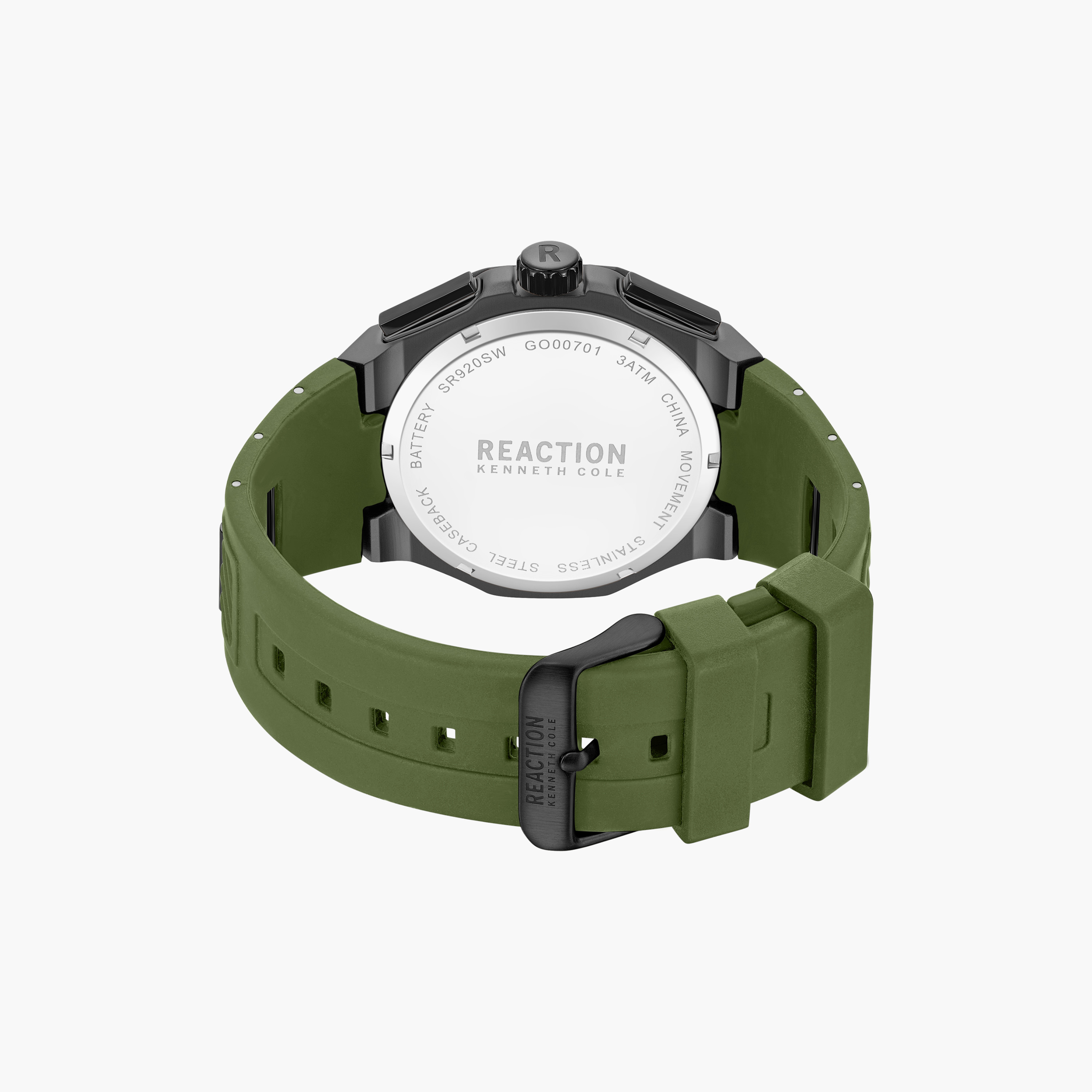 Kenneth Cole Men's Black Octagon 45 MM Chronograph Watch | KRWGO0070105-men-watchesandjewellery-watches-image-3