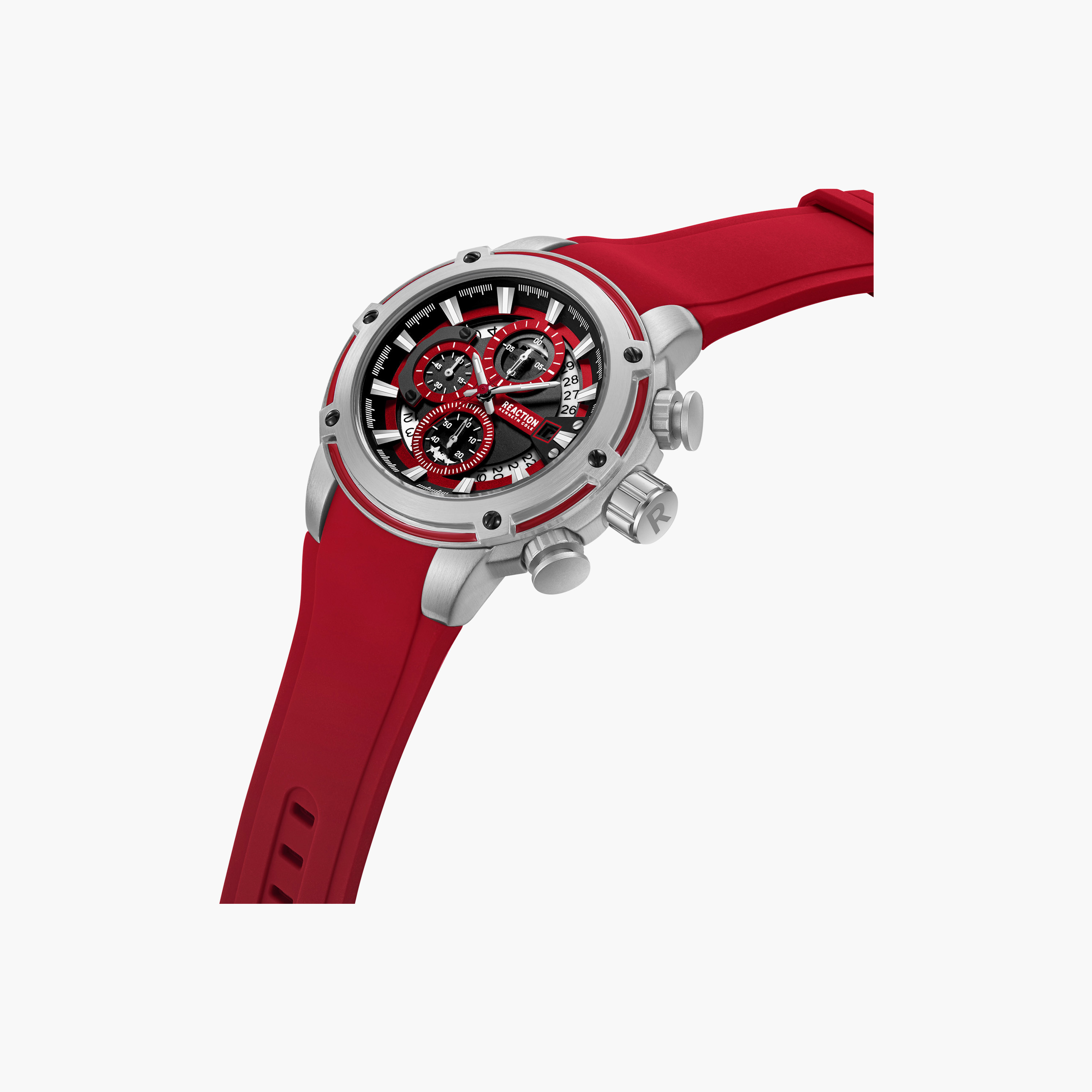 Kenneth Cole Men's Red Round 56 MM Chronograph Watch | KRWGO0104301-men-watchesandjewellery-watches-image-2