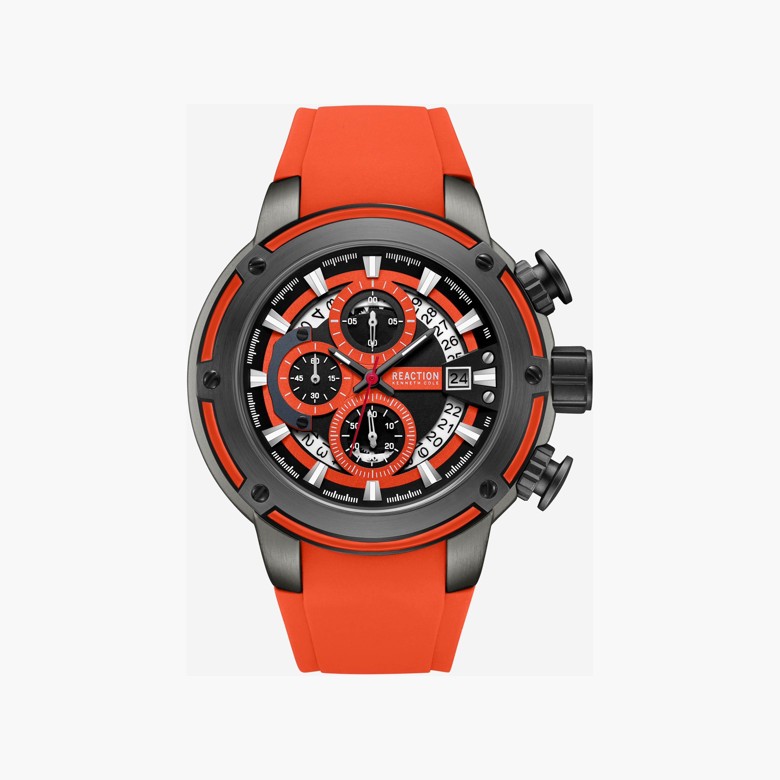Kenneth Cole Men's Yellow Round 56 MM Chronograph Watch | KRWGO0104302-men-watchesandjewellery-watches-image-1