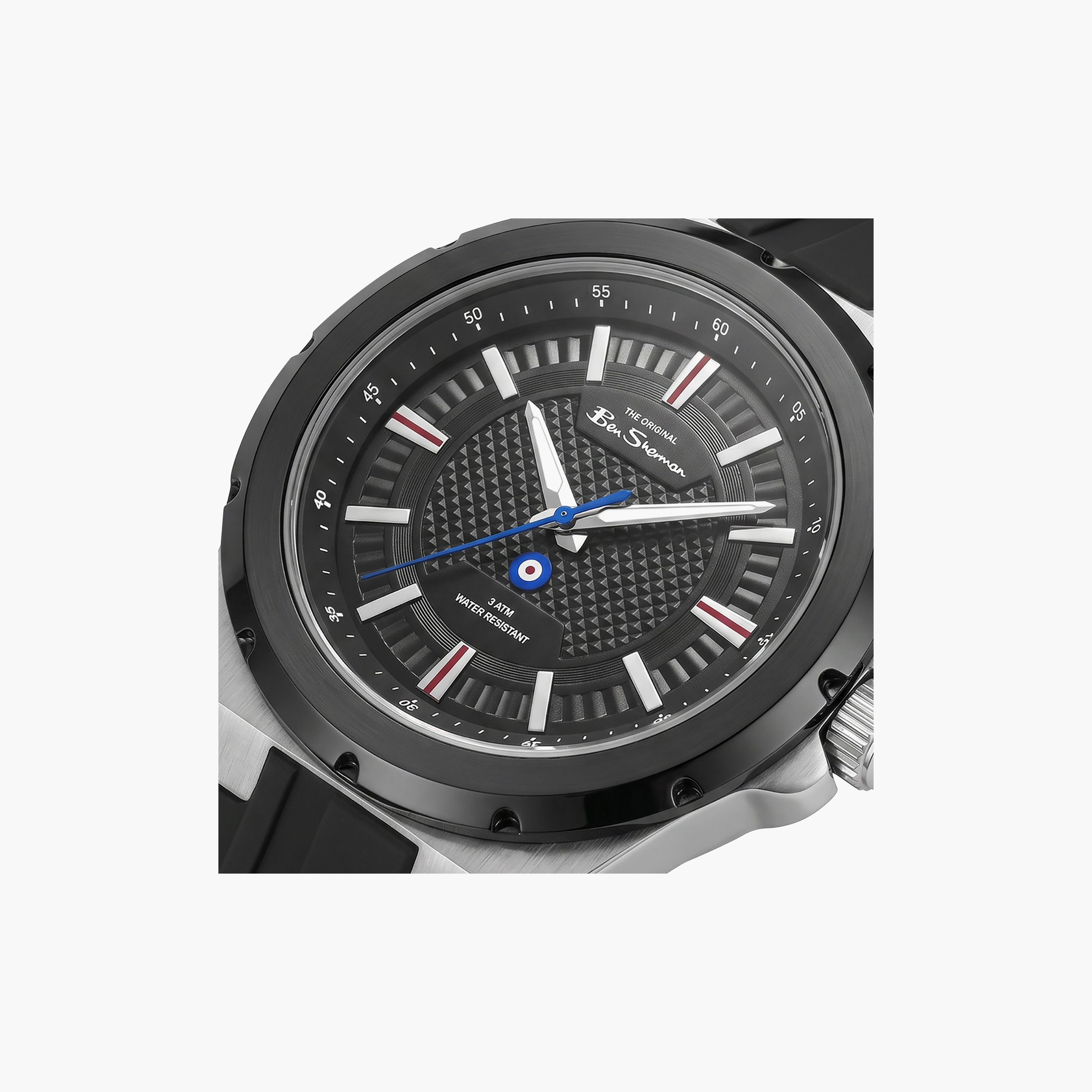 Ben Sherman Men's Black Round 43 MM Analog Watch | BSWGM0000401-men-watchesandjewellery-watches-image-2