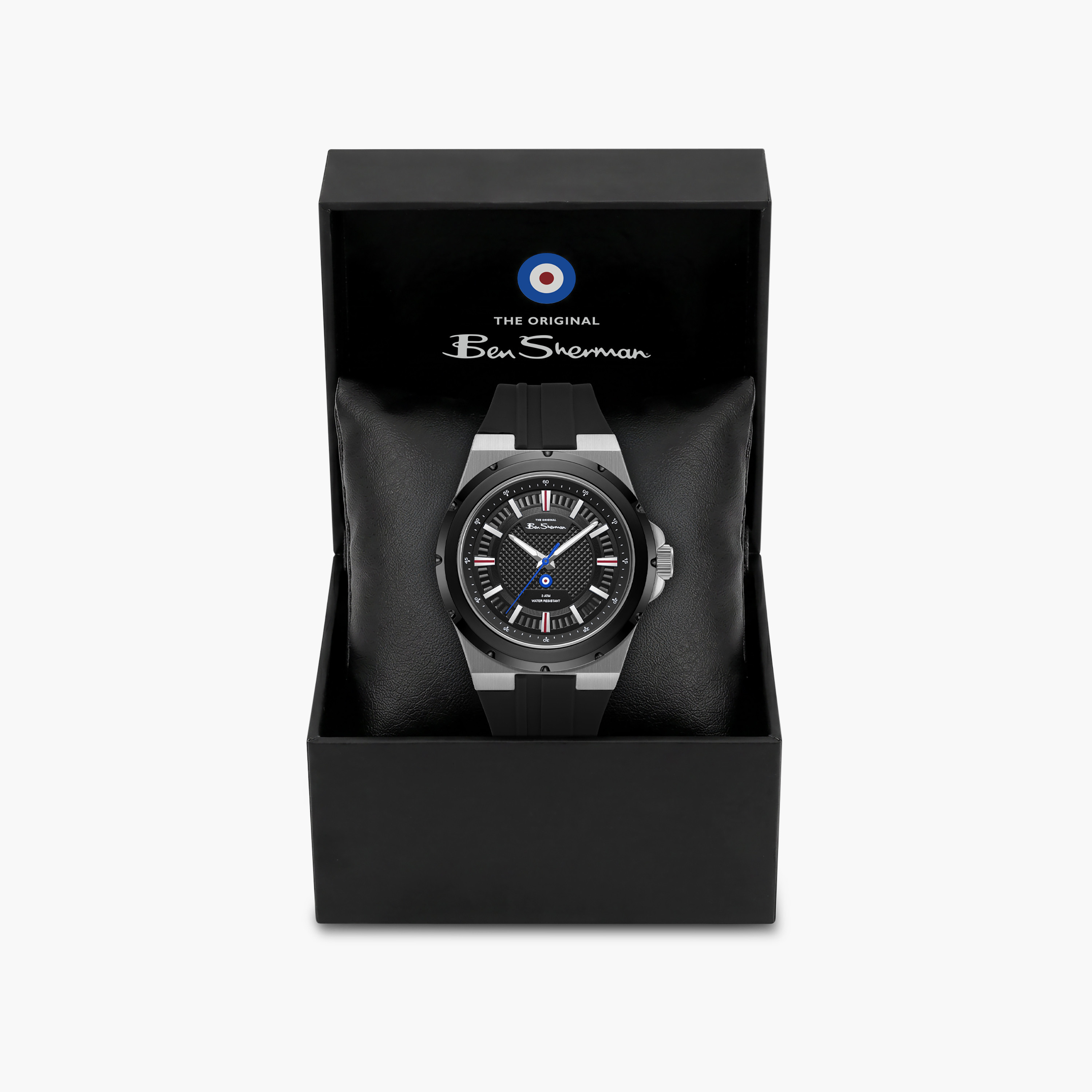 Ben Sherman Men's Black Round 43 MM Analog Watch | BSWGM0000401-men-watchesandjewellery-watches-image-4