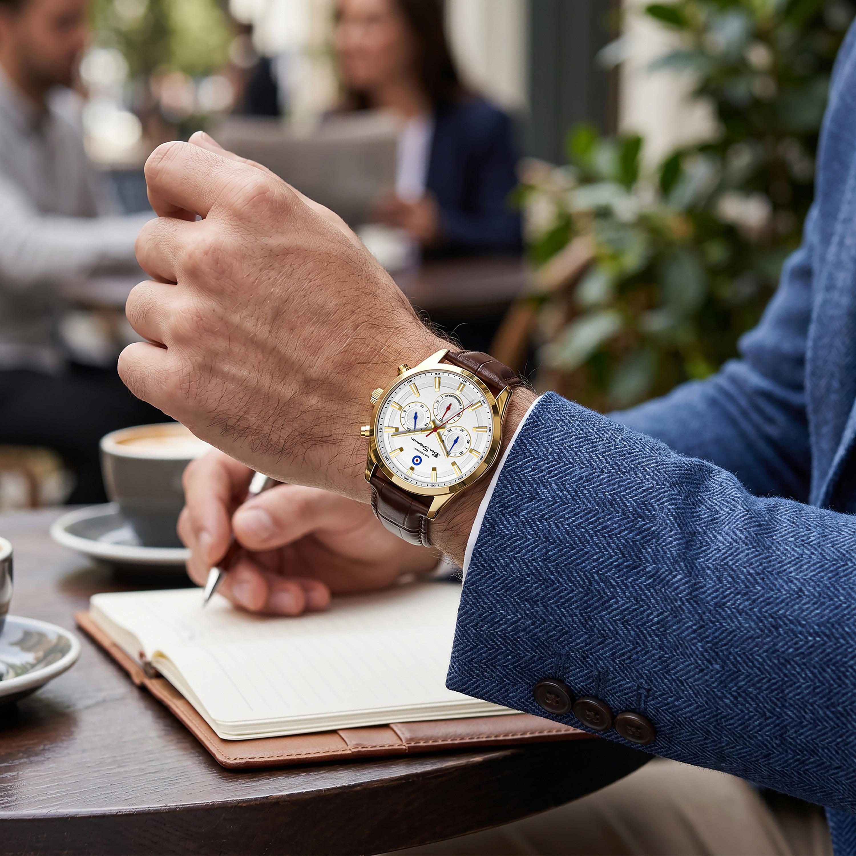 Ben Sherman Men's White Round 42 MM Chronograph Watch | BSWGC0000203-men-watchesandjewellery-watches-image-6