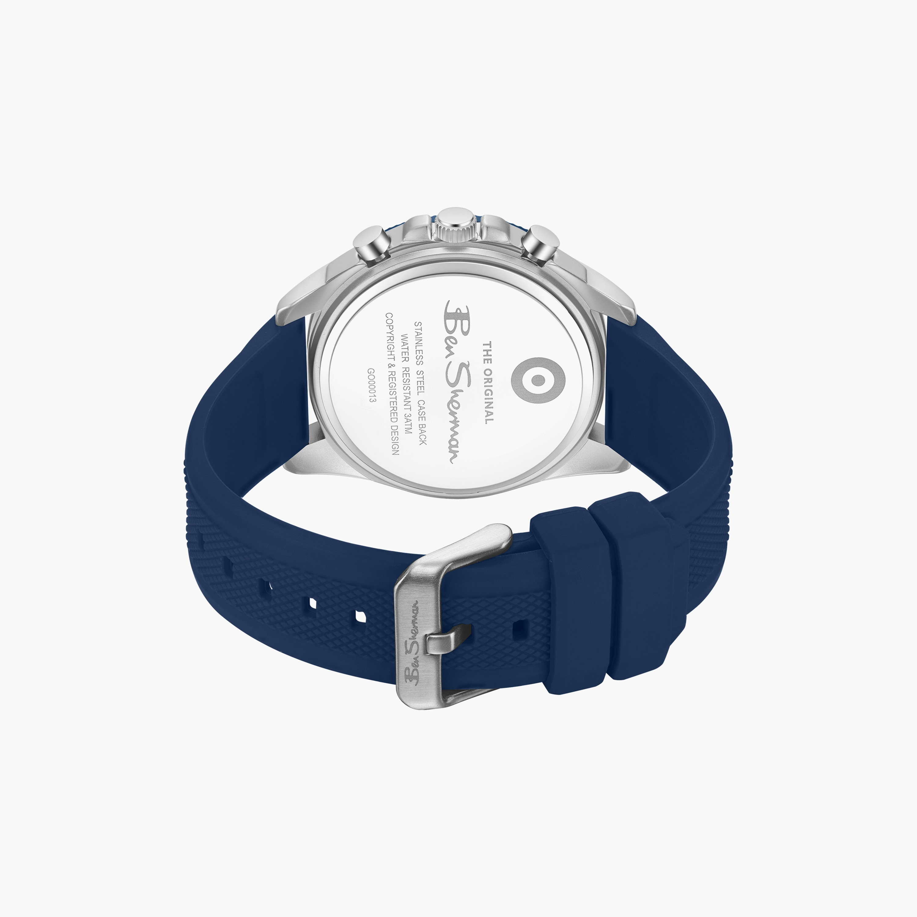 ساعة بن شيرمان الرجالية الزرقاء المستديرة ذات الكرونوغراف 44 مم | BSWGO0001301-men-watchesandjewellery-watches-image-3