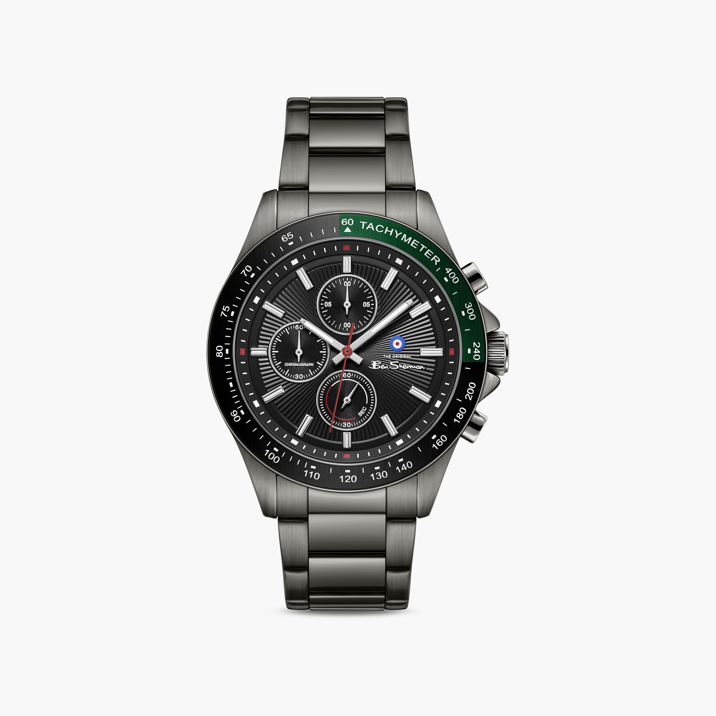 Ben Sherman Men's Black Round 43 MM Chronograph Watch | BSWGI0000904-men-watchesandjewellery-watches-image-1