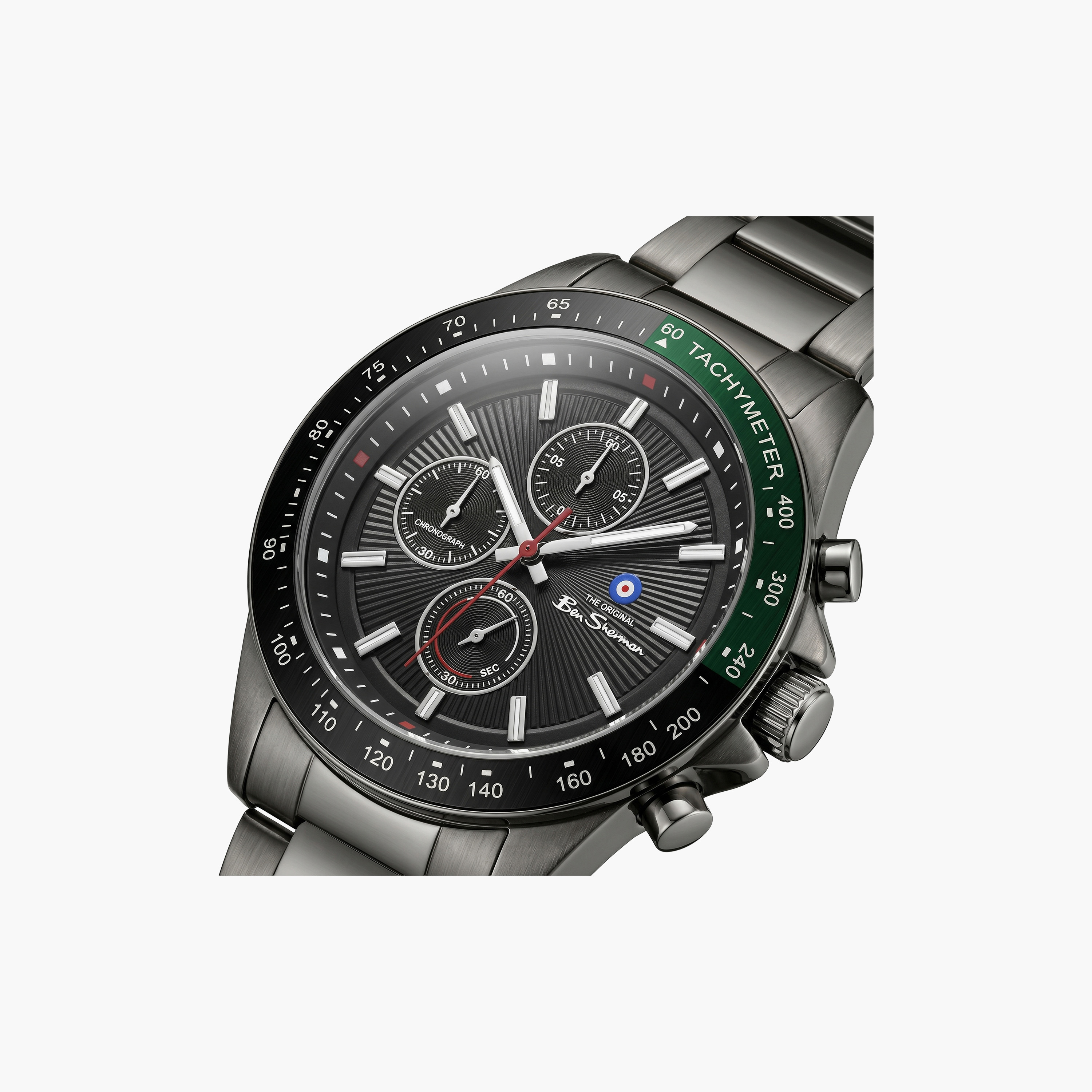 Ben Sherman Men's Black Round 43 MM Chronograph Watch | BSWGI0000904-men-watchesandjewellery-watches-image-2